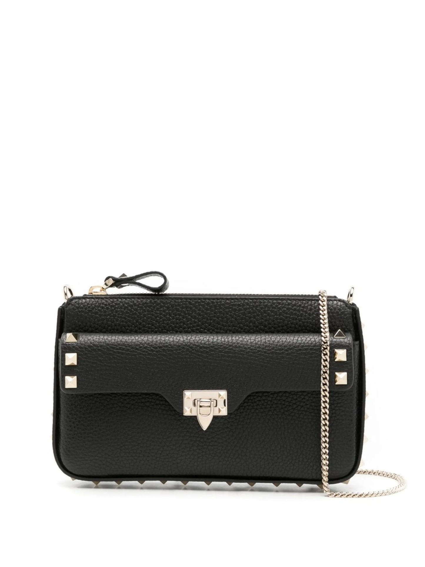 Rockstud leather crossbody bag