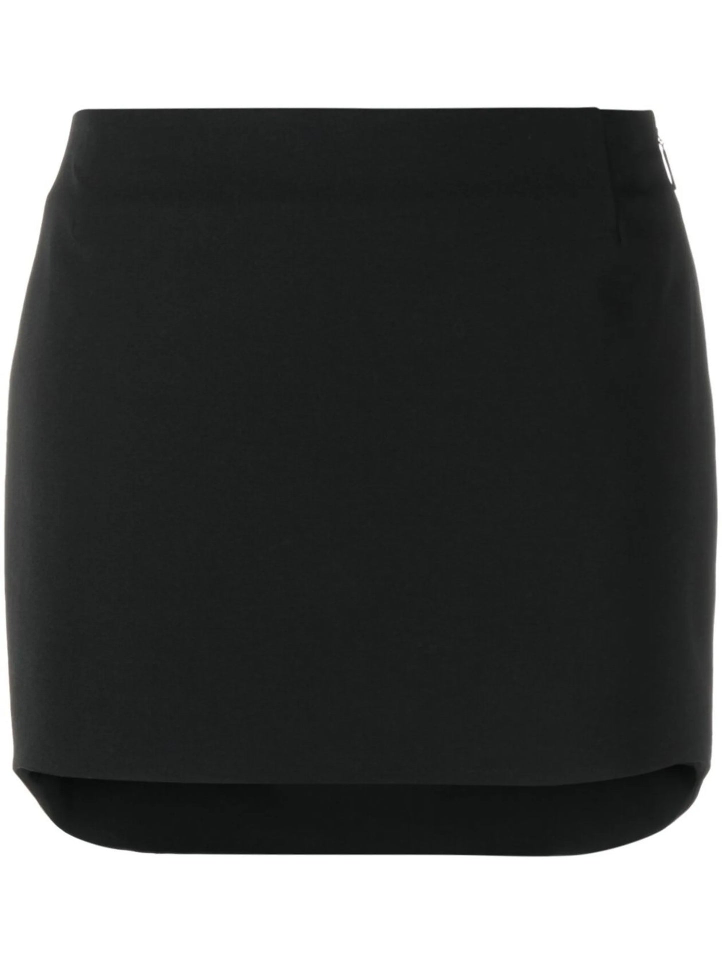 high-waisted mini skirt