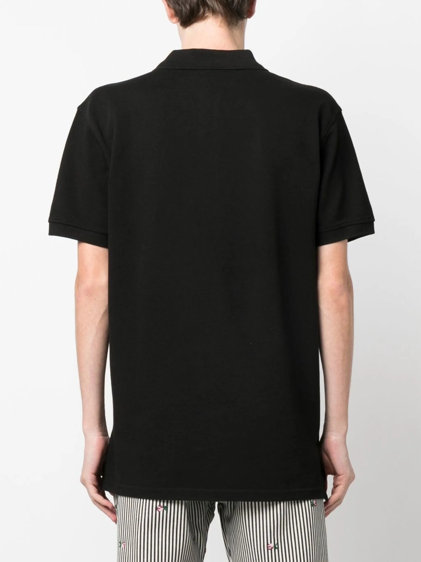 logo-patch cotton polo shirt