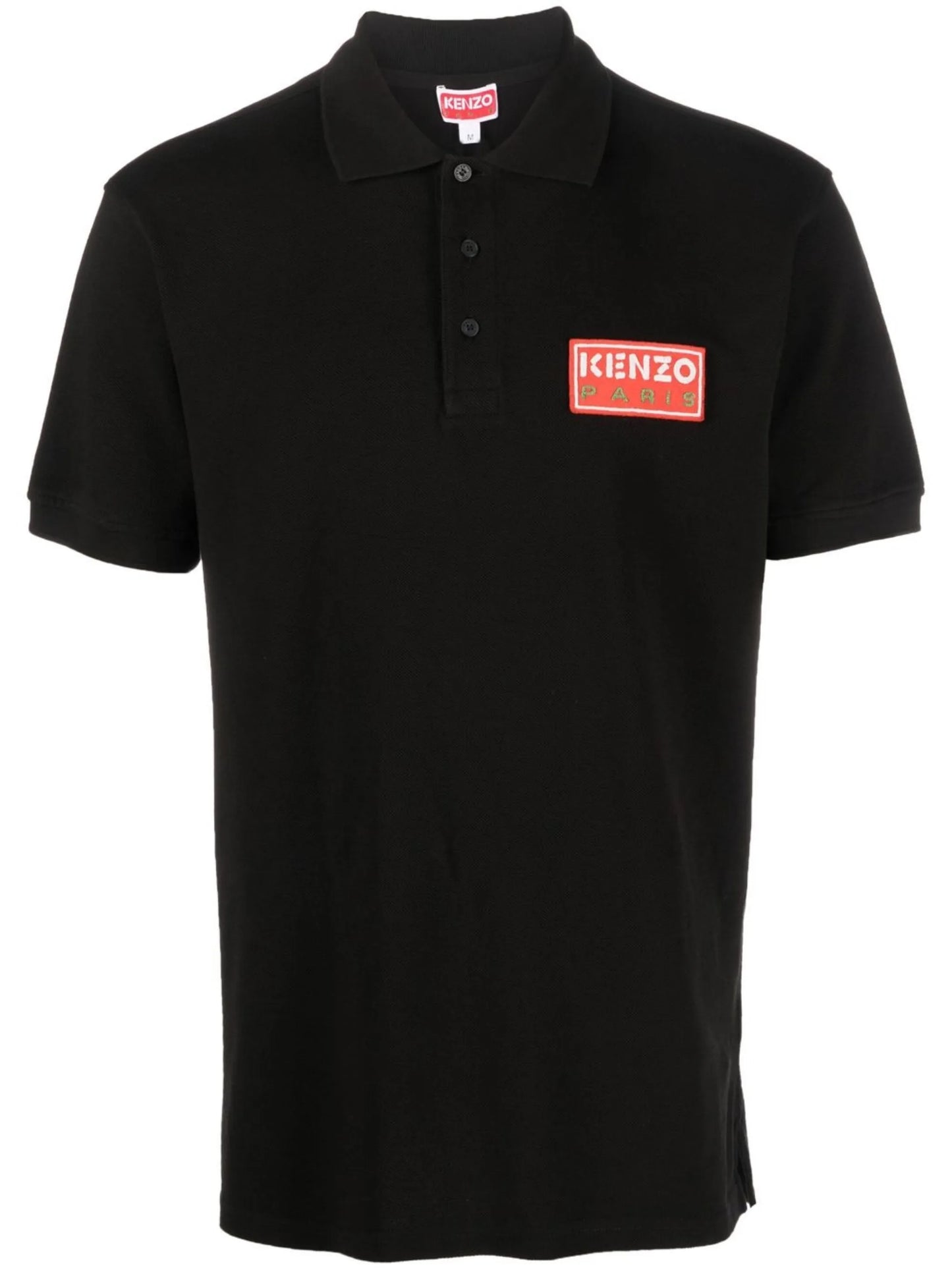 logo-patch cotton polo shirt