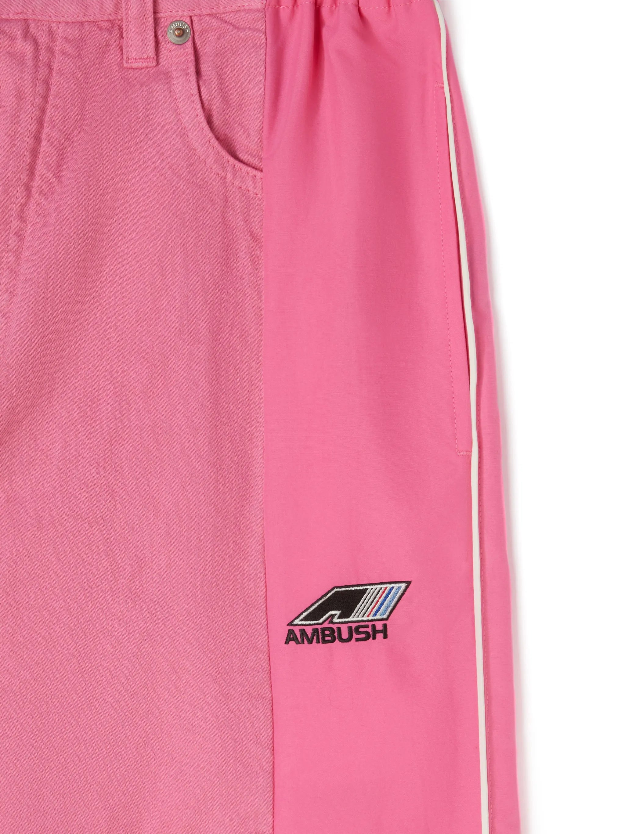 wide-leg panelled trousers