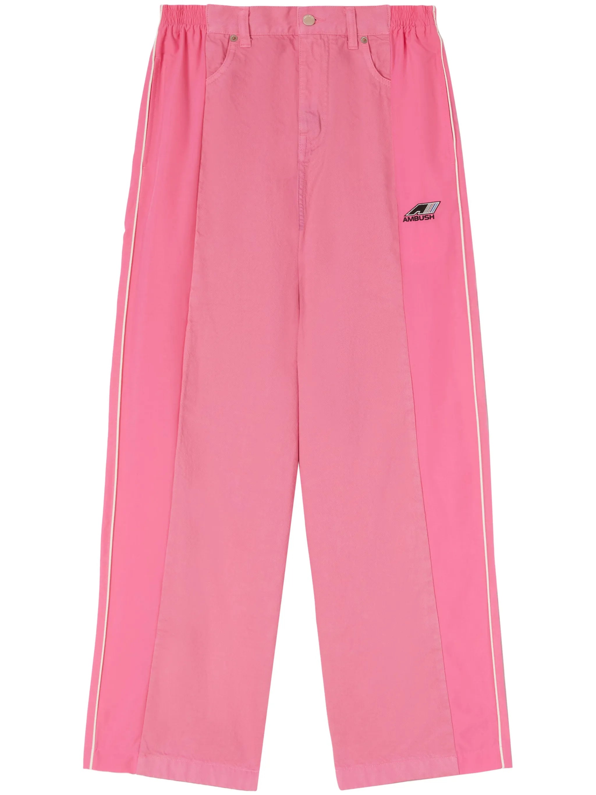 wide-leg panelled trousers
