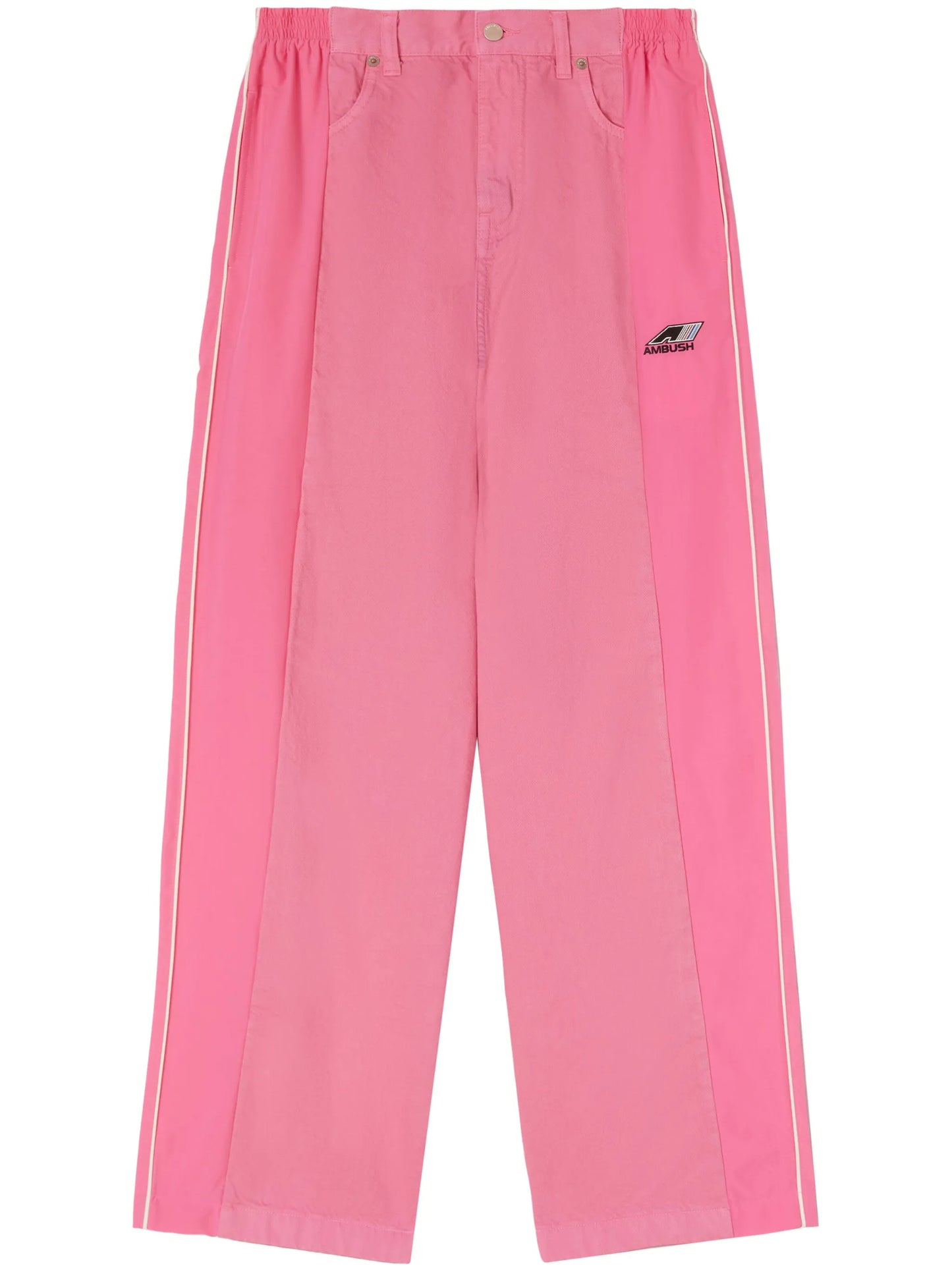 wide-leg panelled trousers