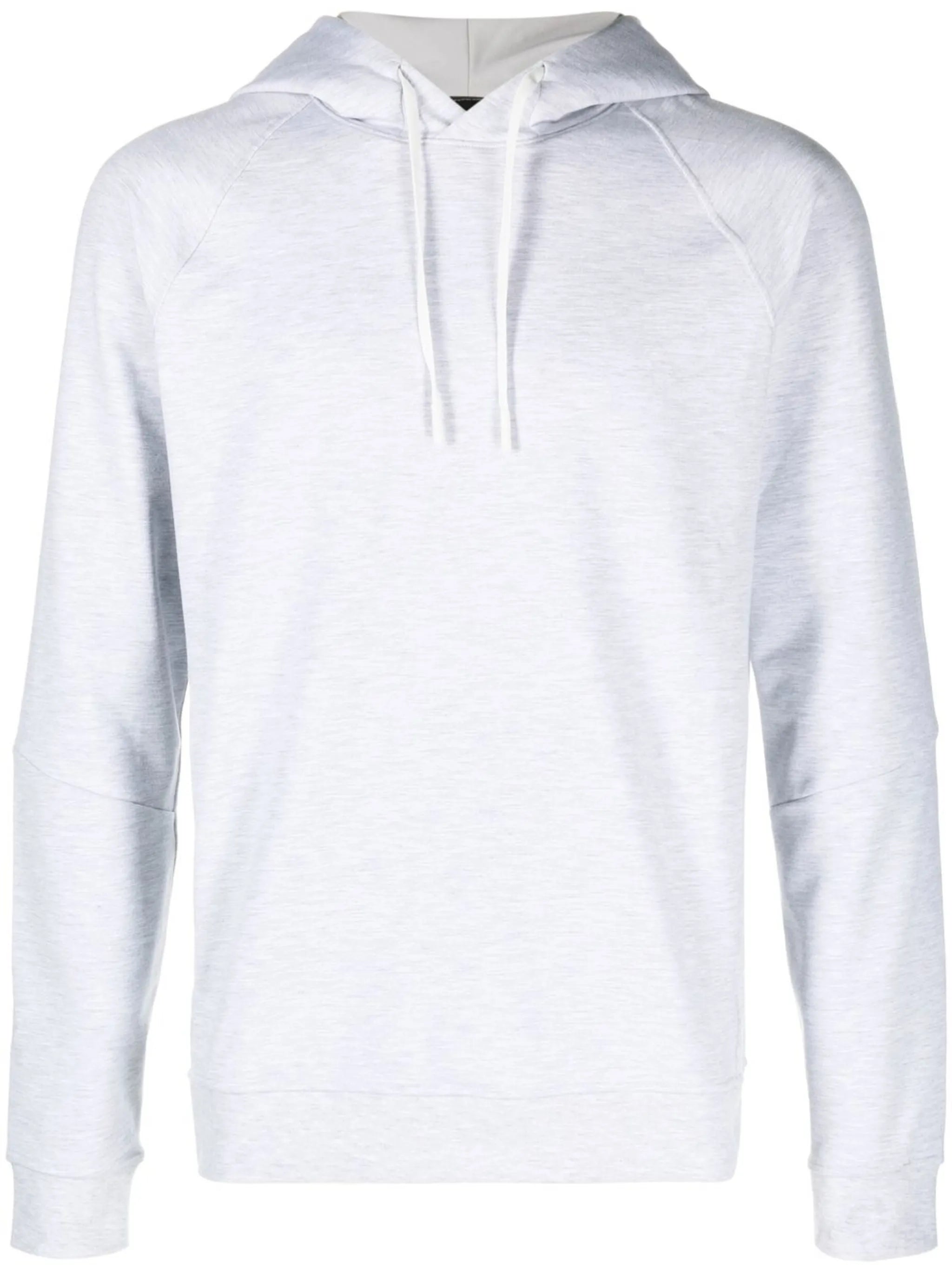 cotton-blend drawstring hoodie