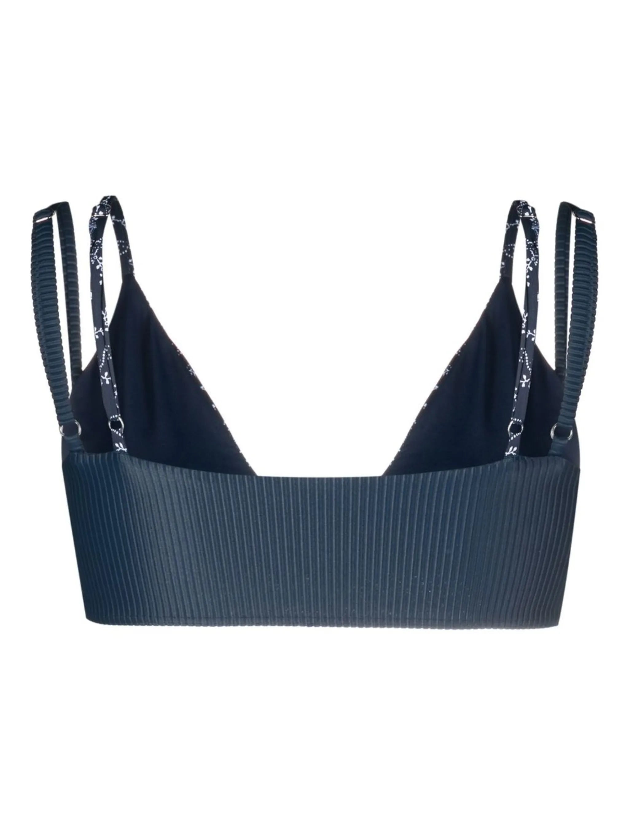Bellamy ribbed layered bikini top