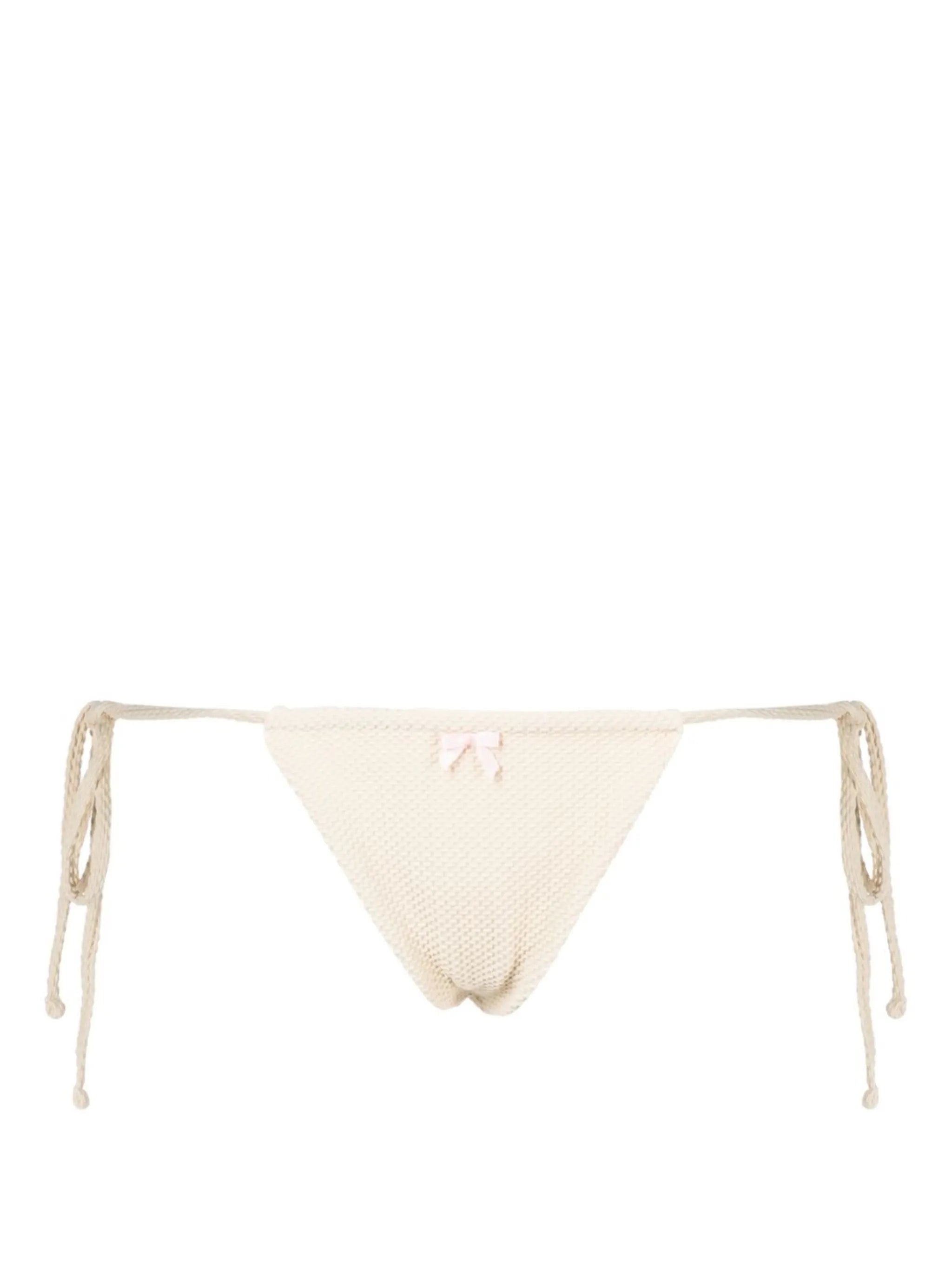 Tia seersucker bikini bottoms