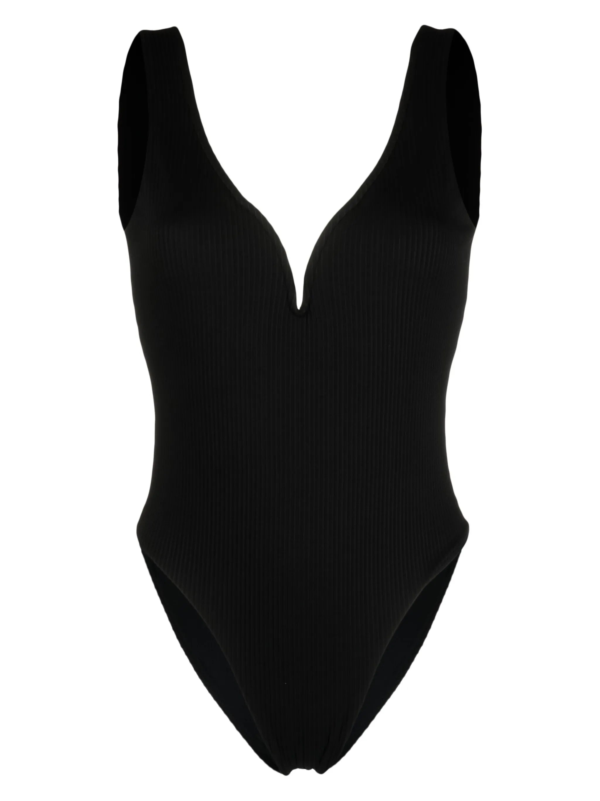Kiki ribbed V-neck swimsuit