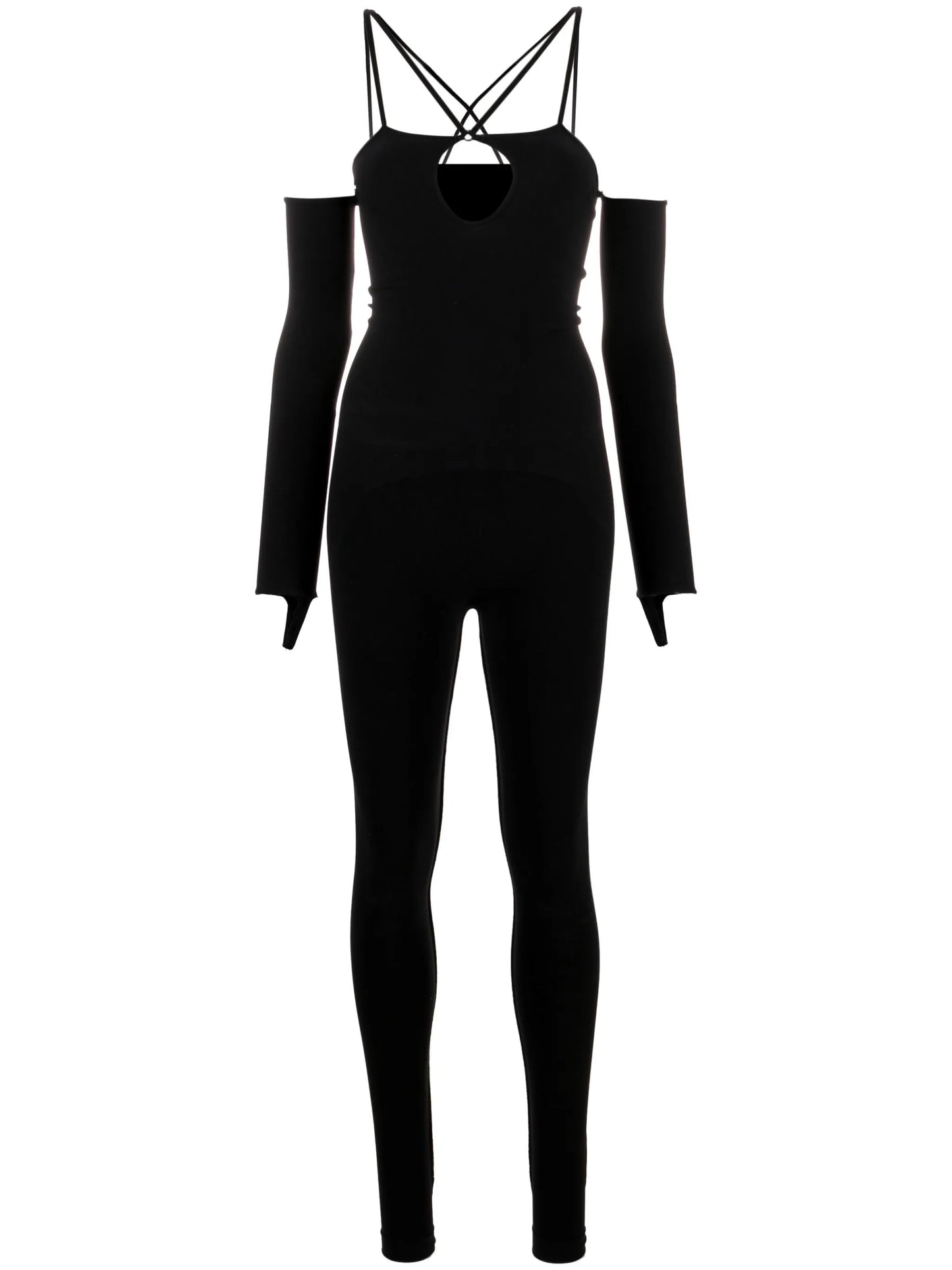 strap-detail jumpsuit