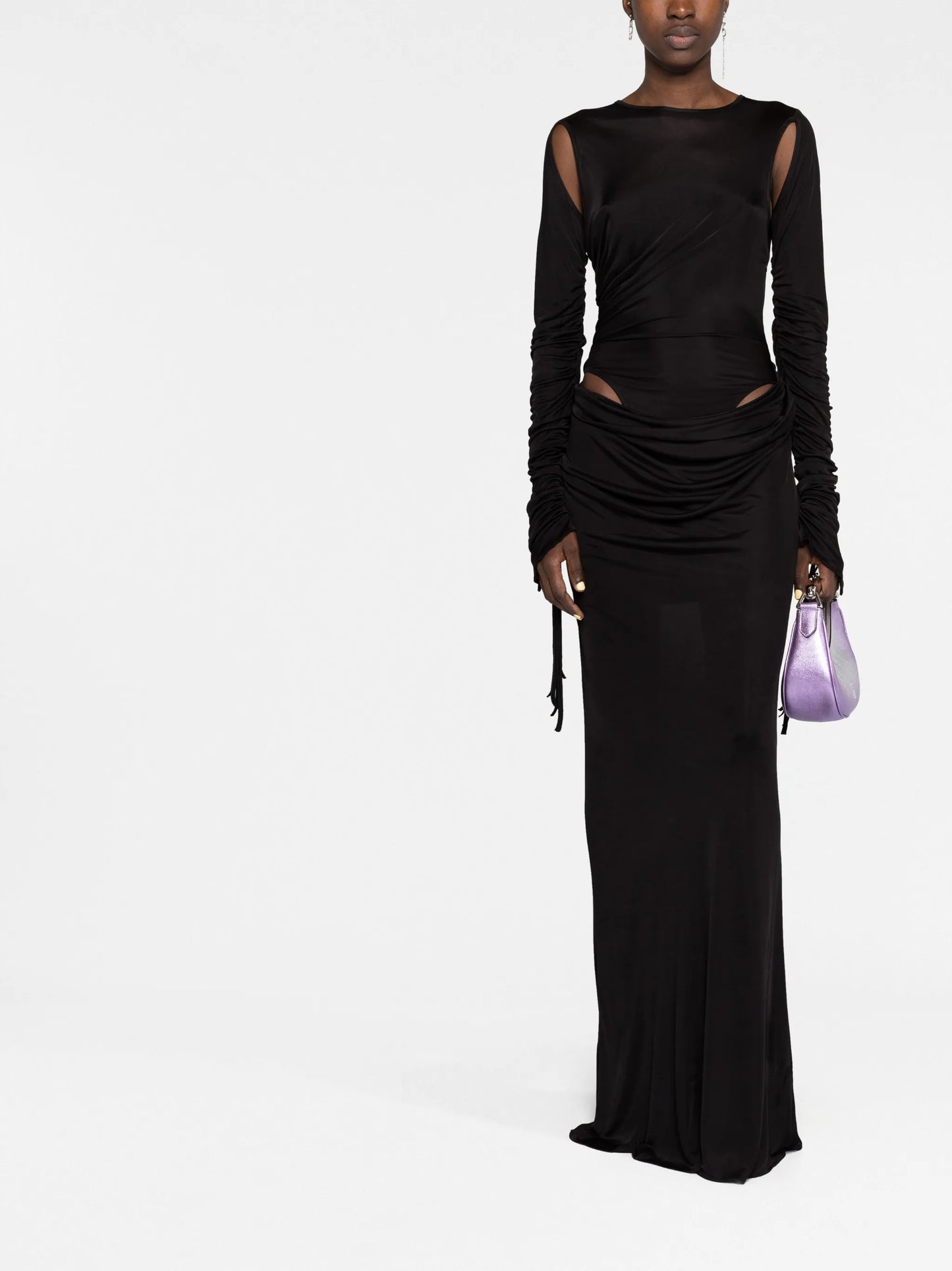 cut-out jersey maxi dress
