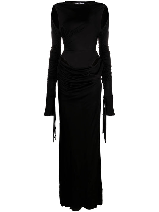 cut-out jersey maxi dress