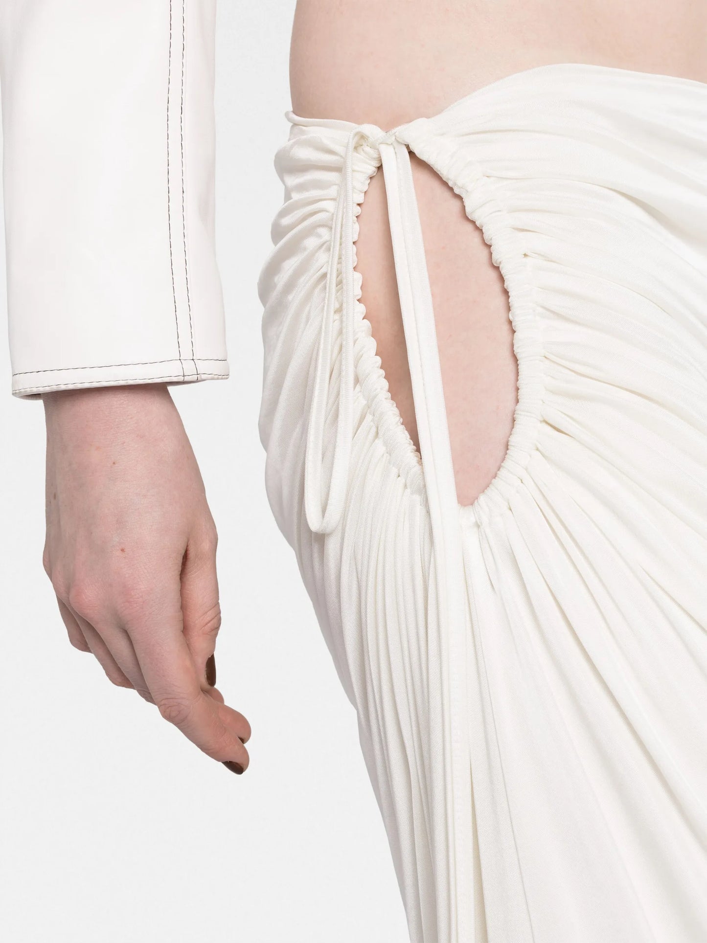 draped maxi skirt