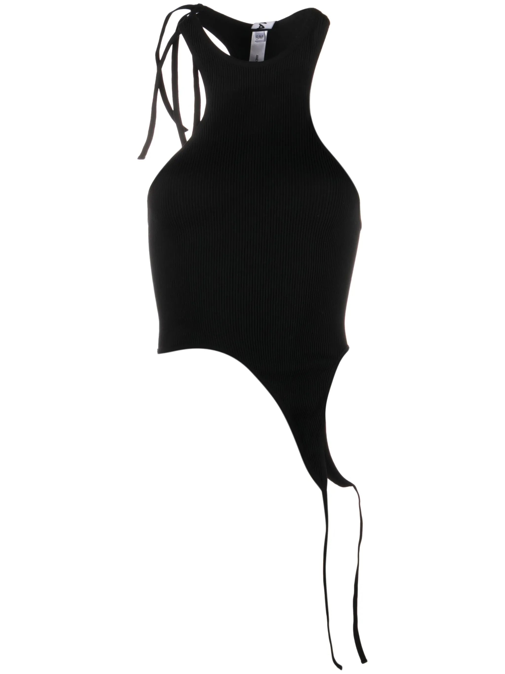 ribbed halterneck top