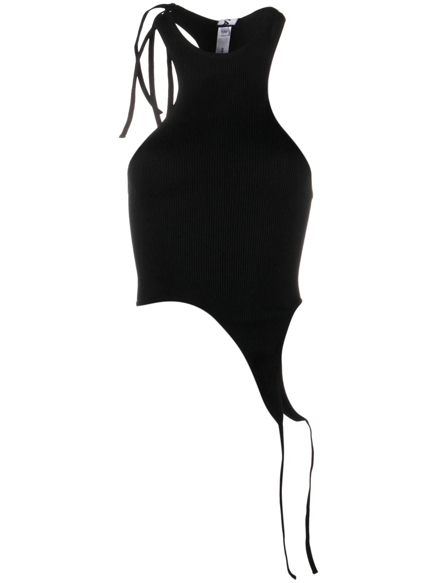 ribbed halterneck top