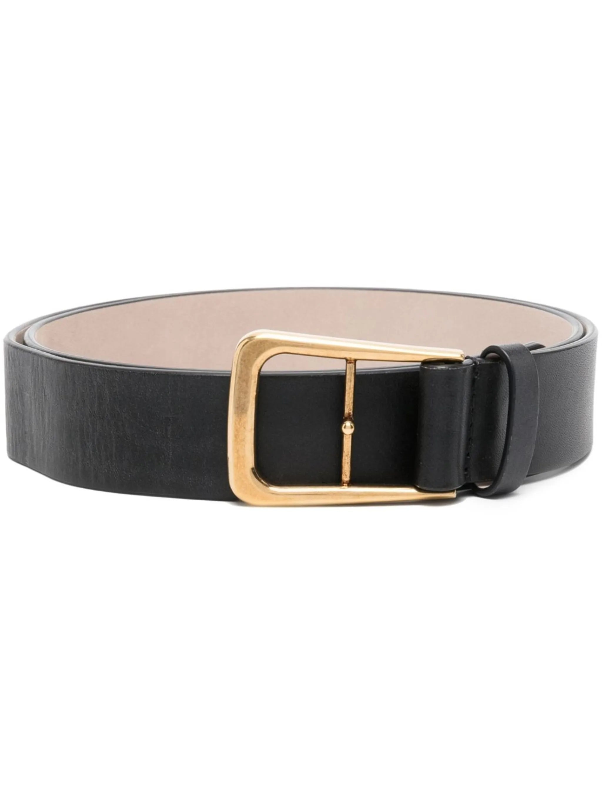 wide leather belt