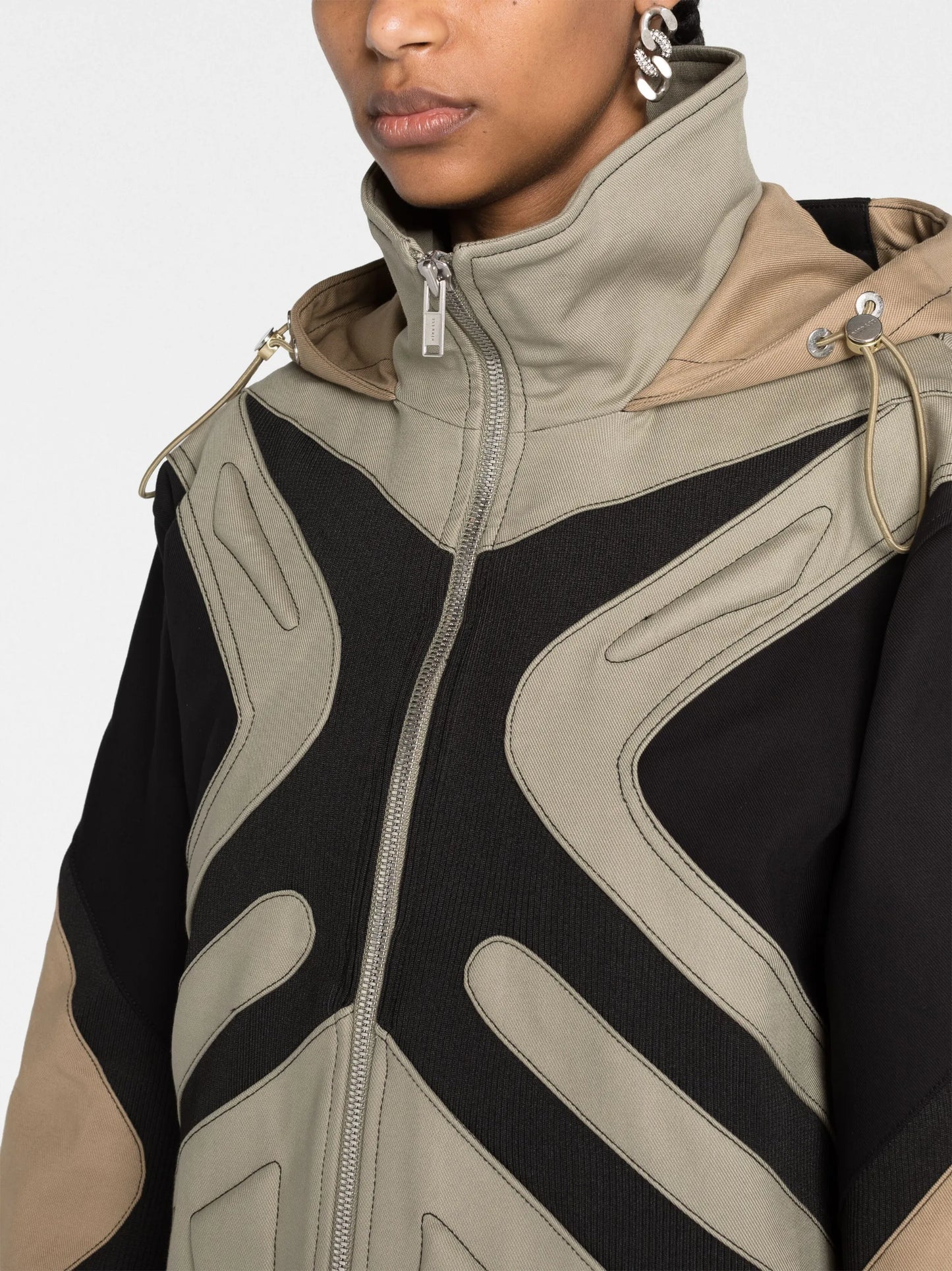 Tech Monstera organic-cotton jacket