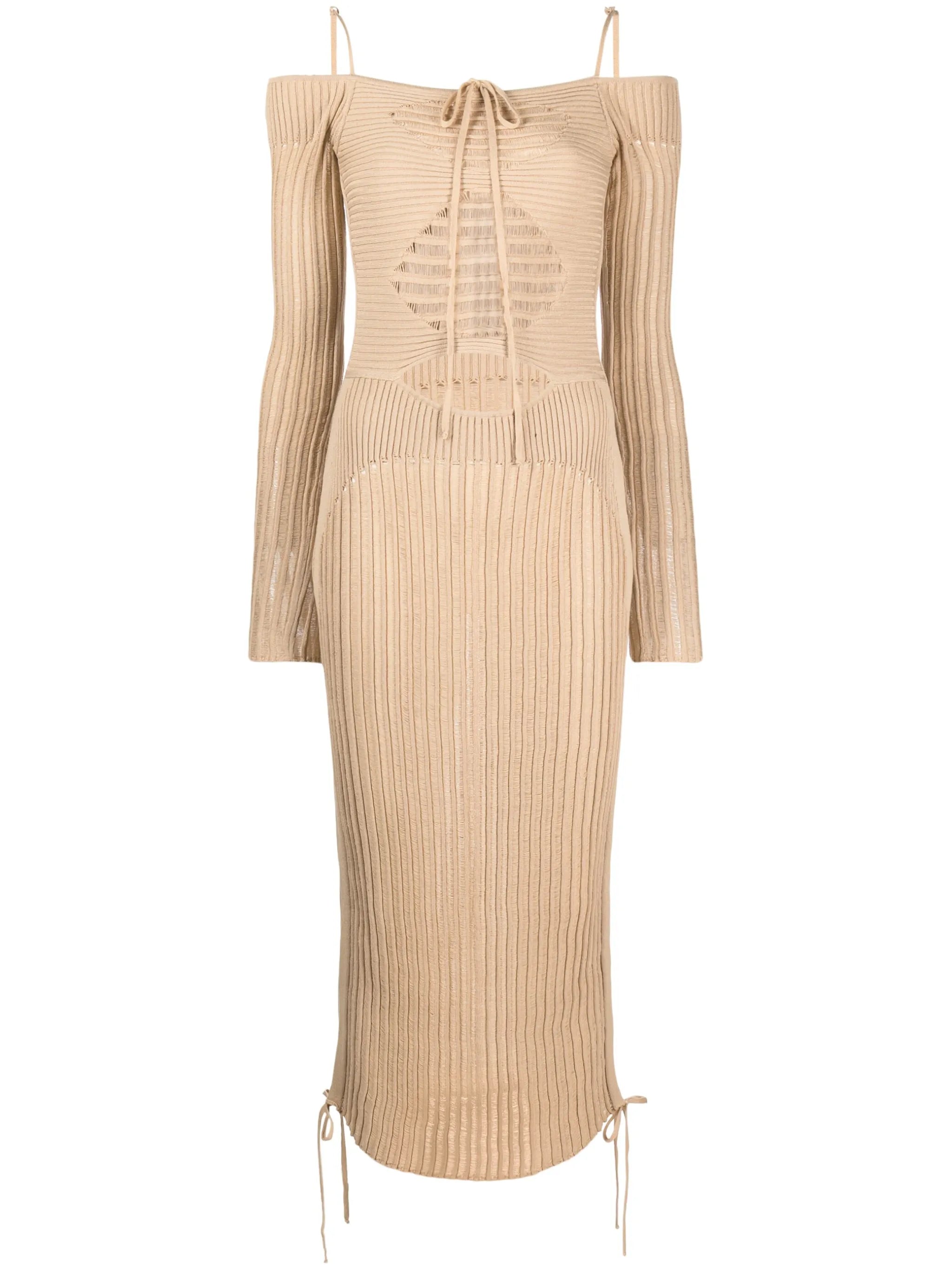 cut-out detail midi dress