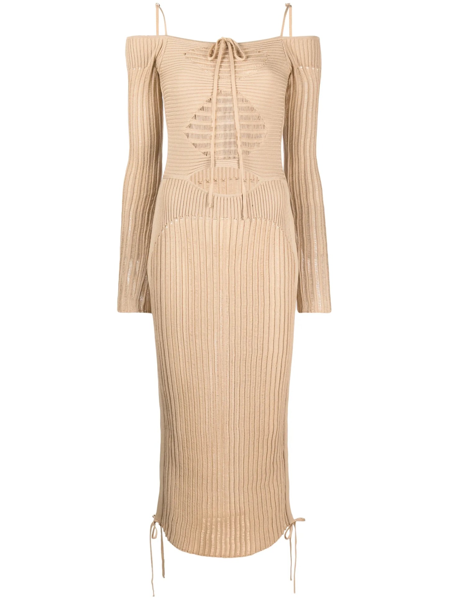 cut-out detail midi dress