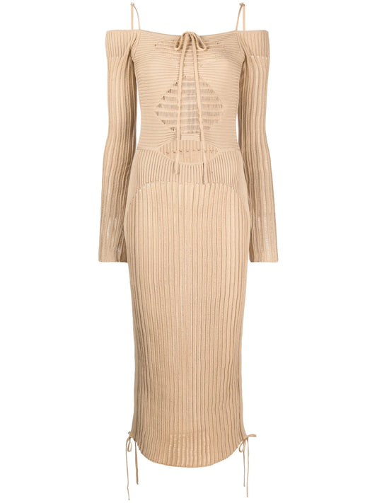cut-out detail midi dress