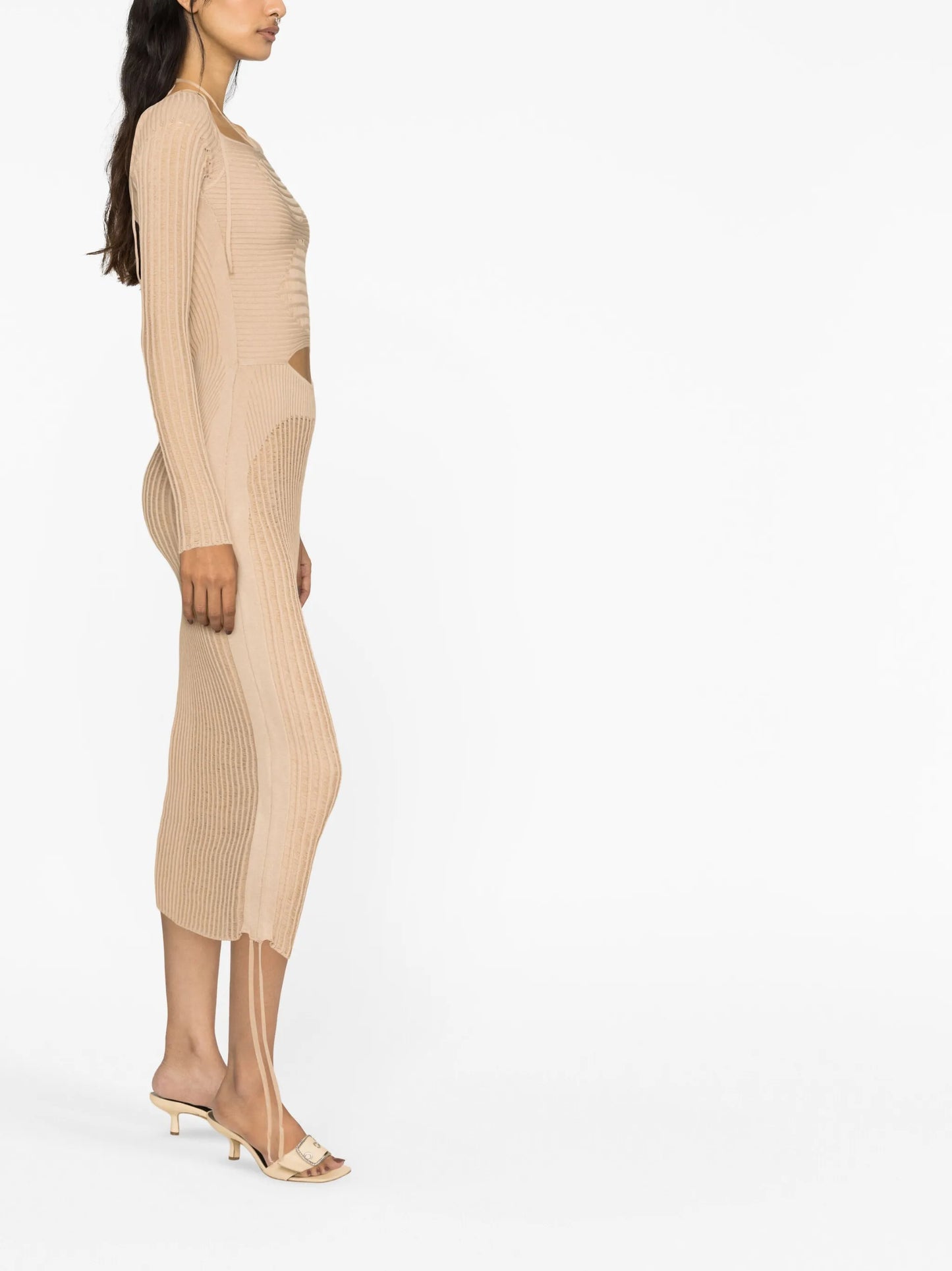 cut-out detail midi dress
