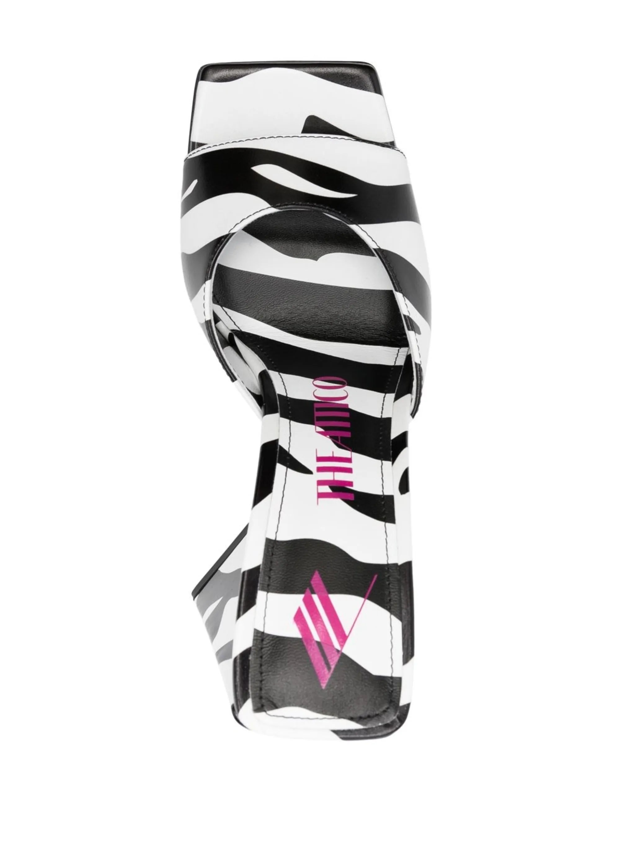 115mm Devon zebra-print sandals