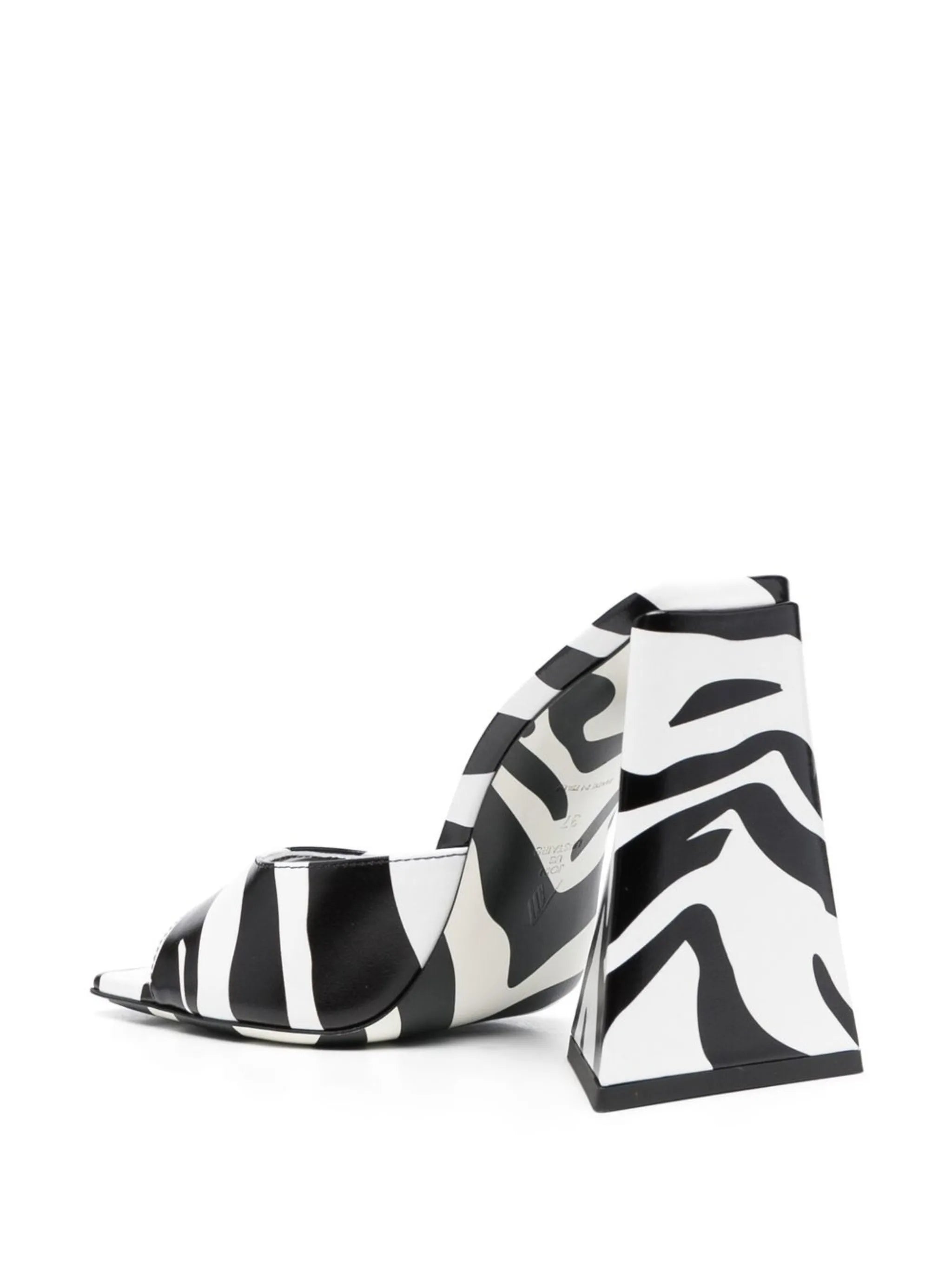 115mm Devon zebra-print sandals