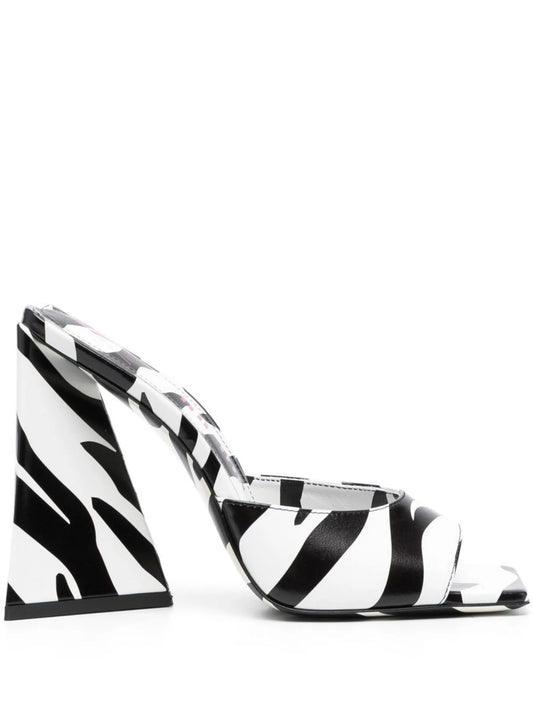 115mm Devon zebra-print sandals