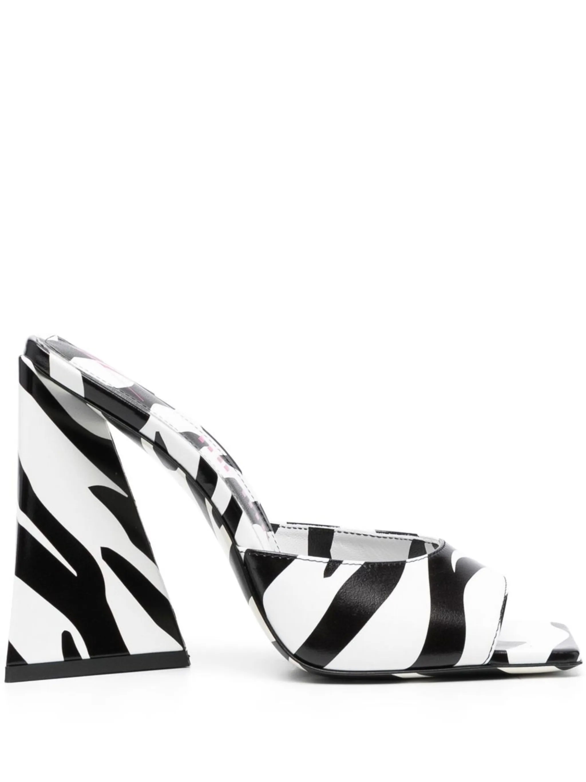 115mm Devon zebra-print sandals