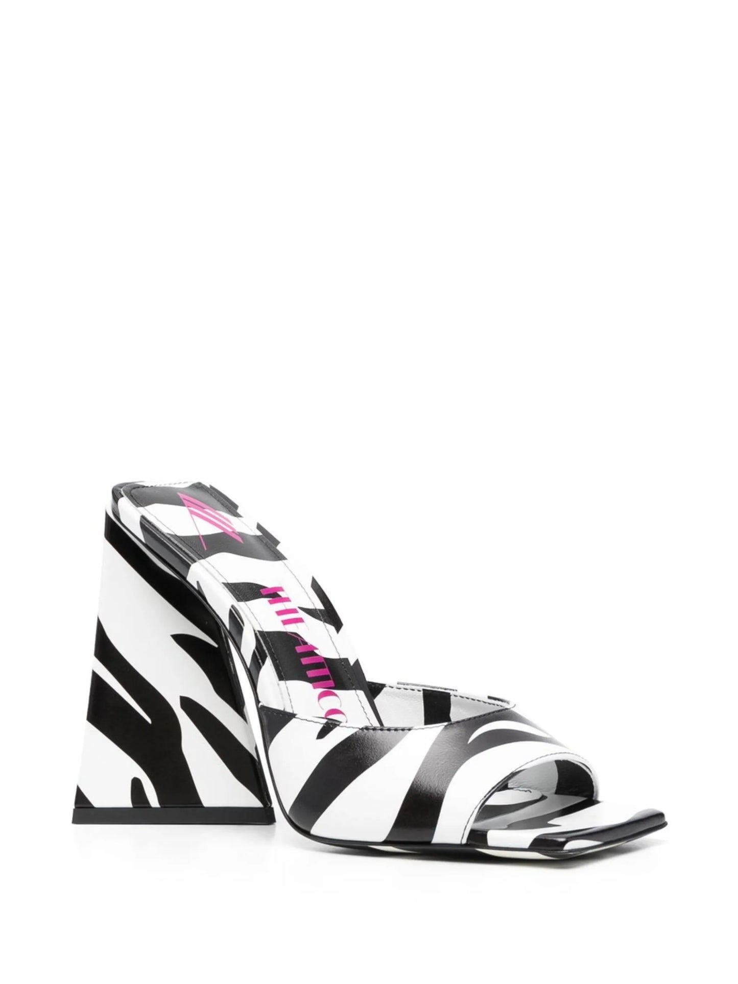 115mm Devon zebra-print sandals