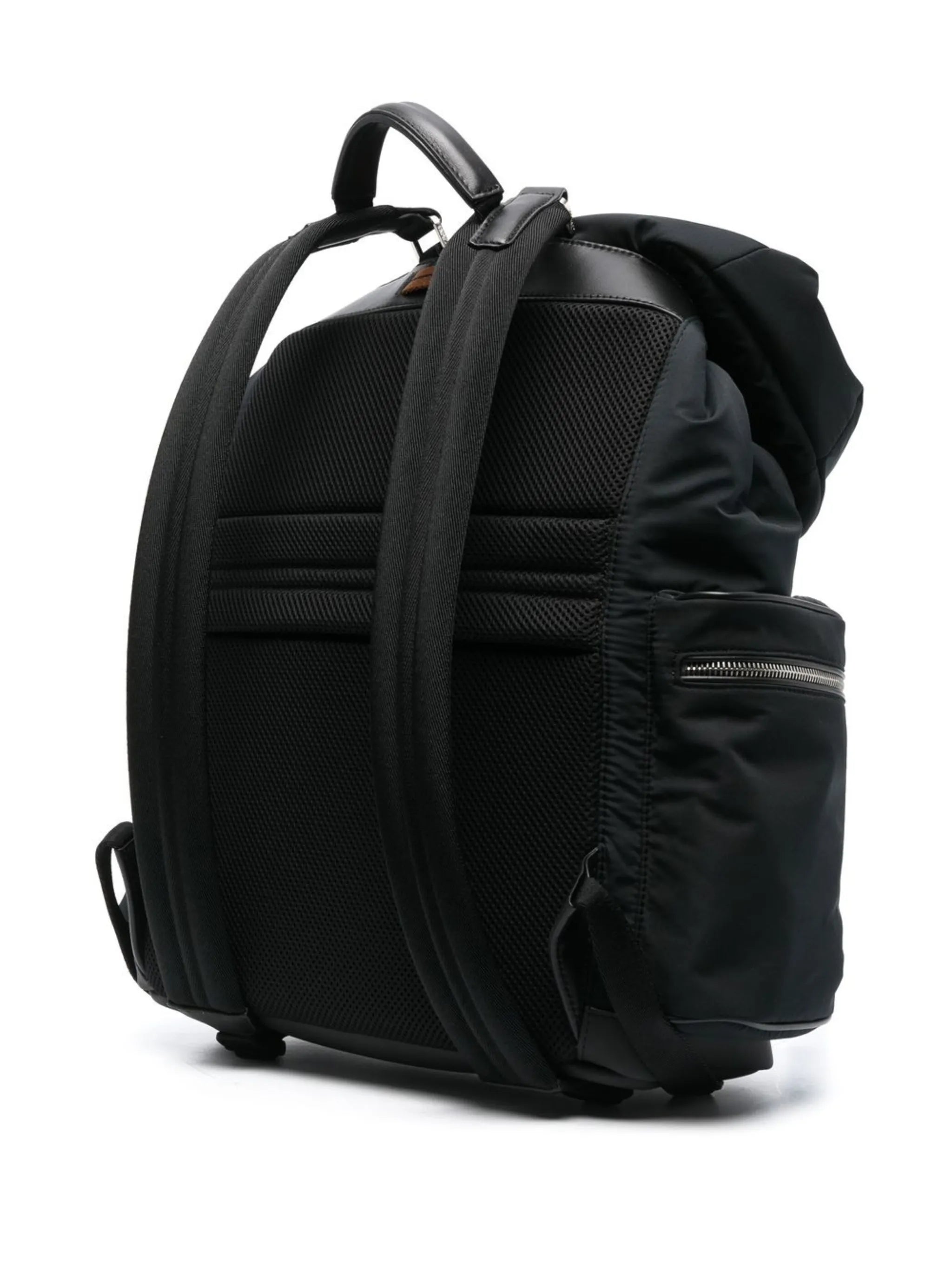 woven panel backpack