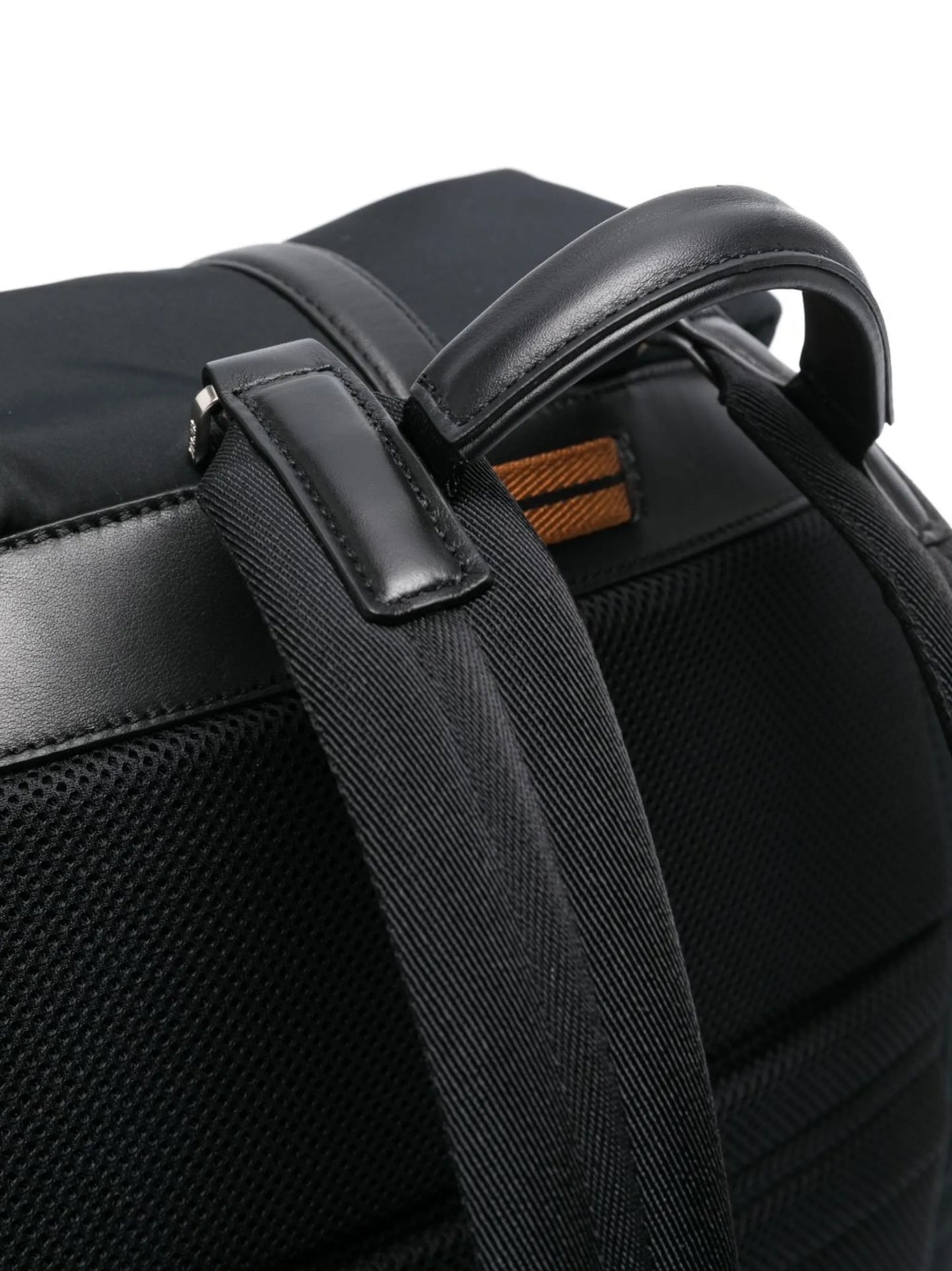 woven panel backpack