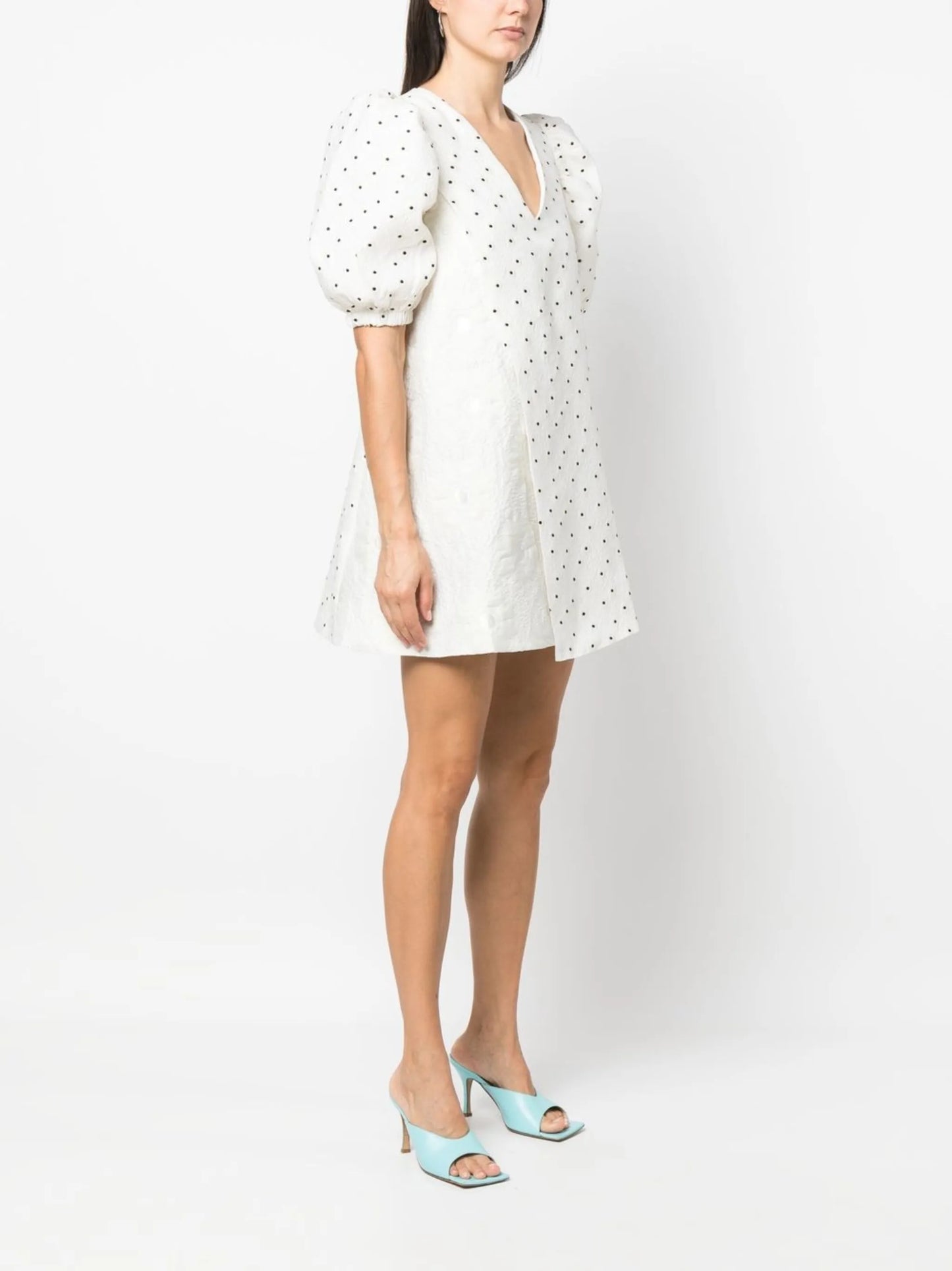 polka dot-print shift dress