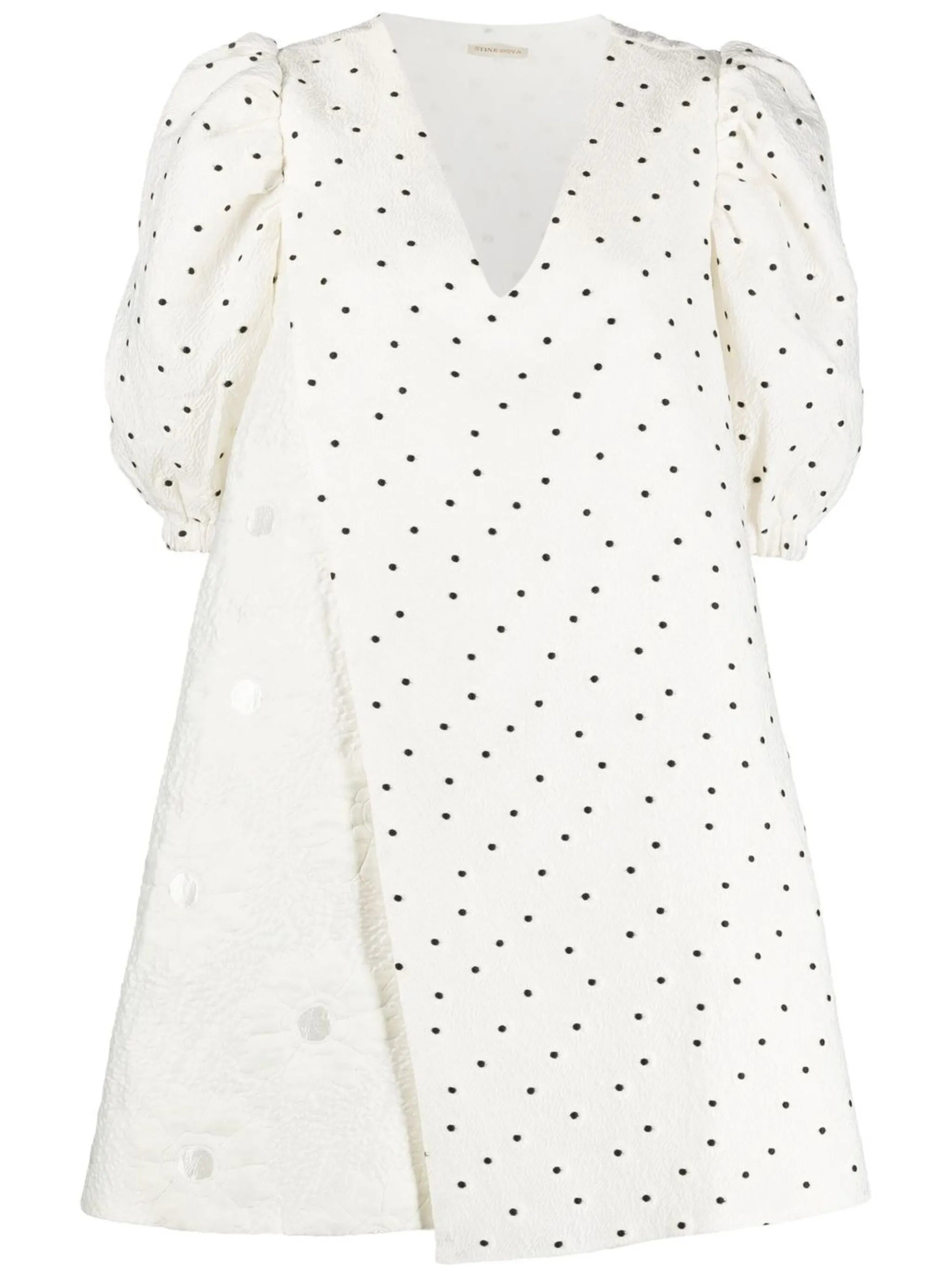 polka dot-print shift dress