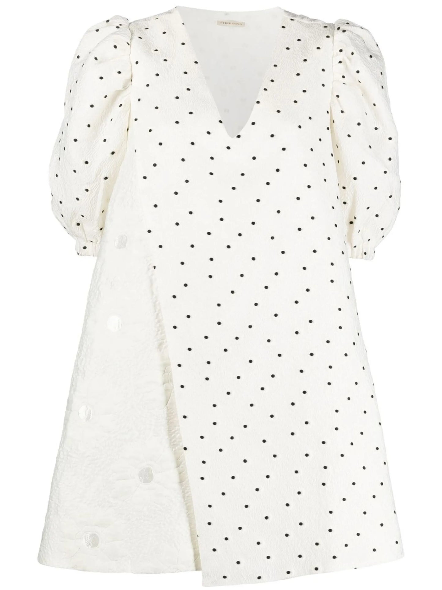 polka dot-print shift dress