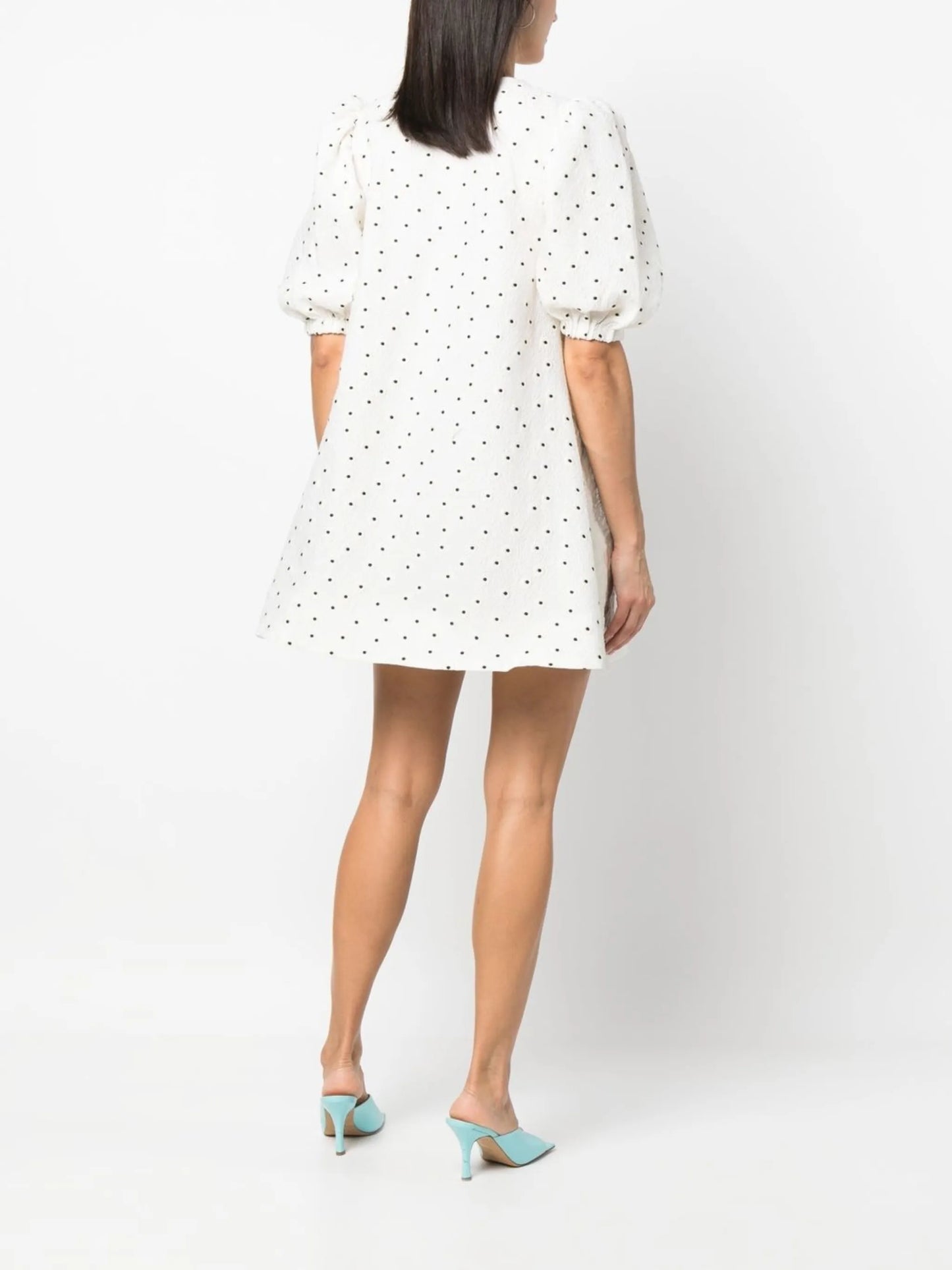 polka dot-print shift dress
