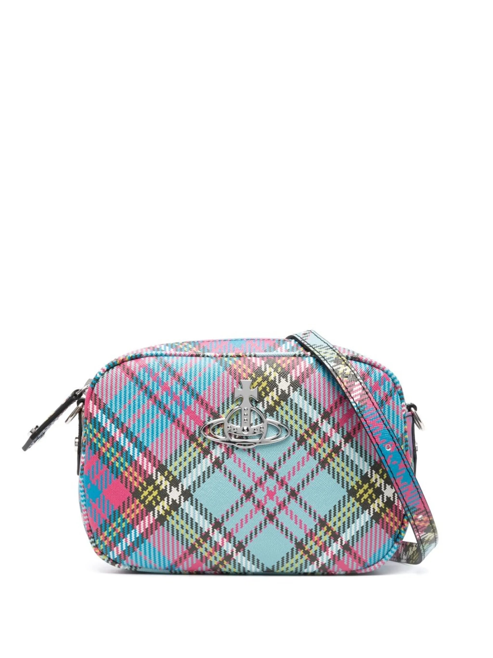 Daisy tartan-print cross body bag