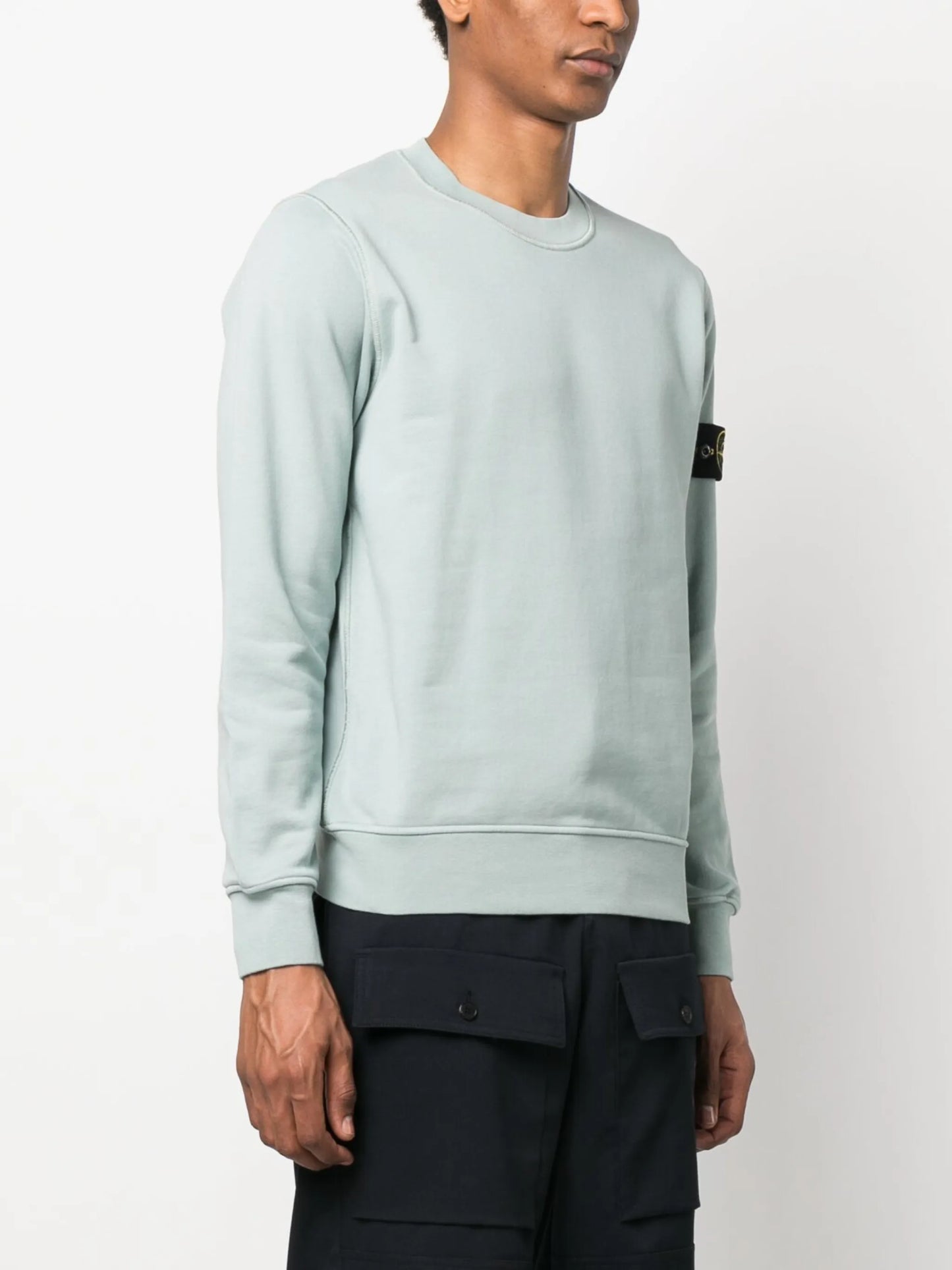 logo-patch sleeve sweatshirt