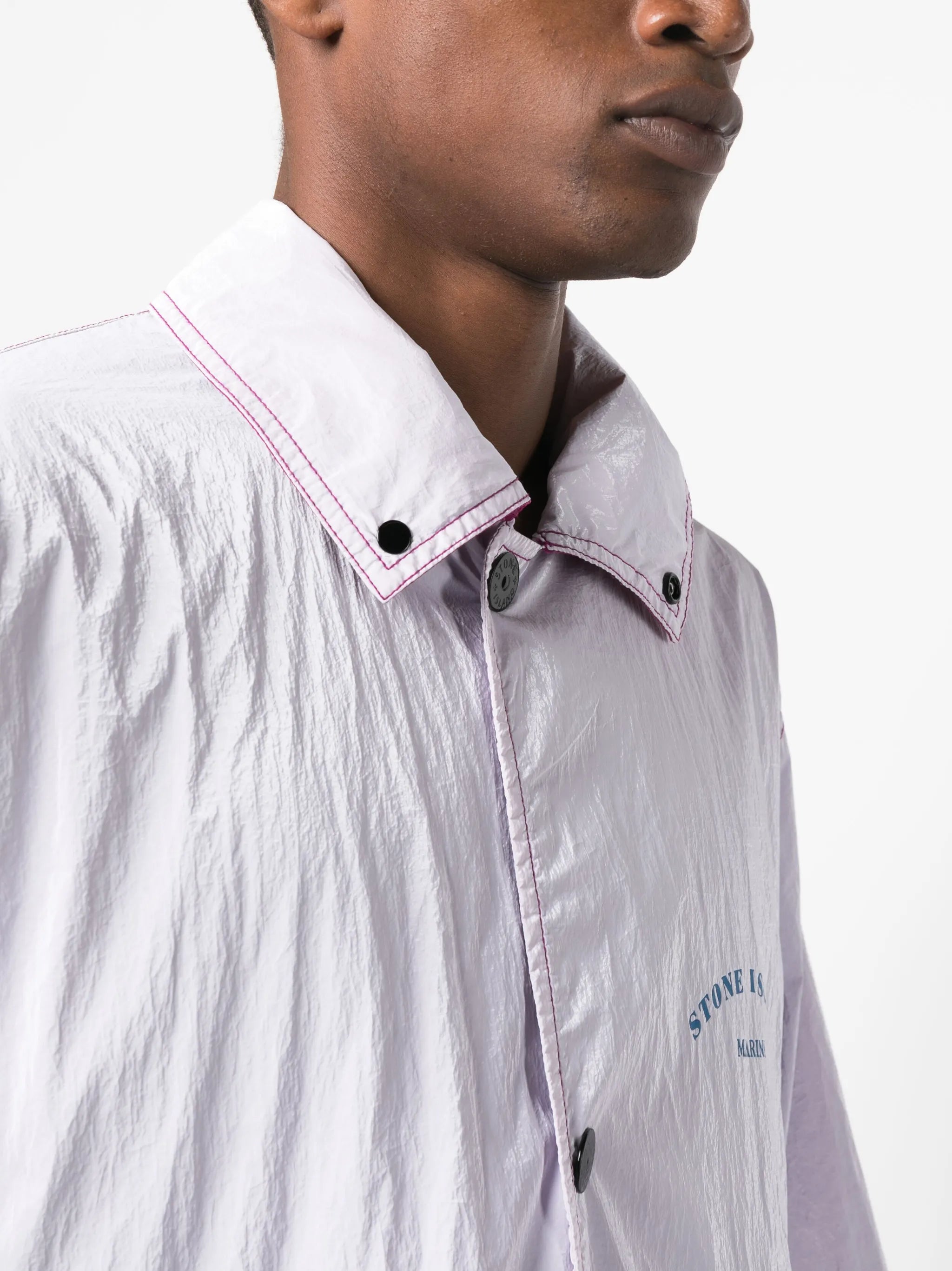 Marina logo-print hooded jacket