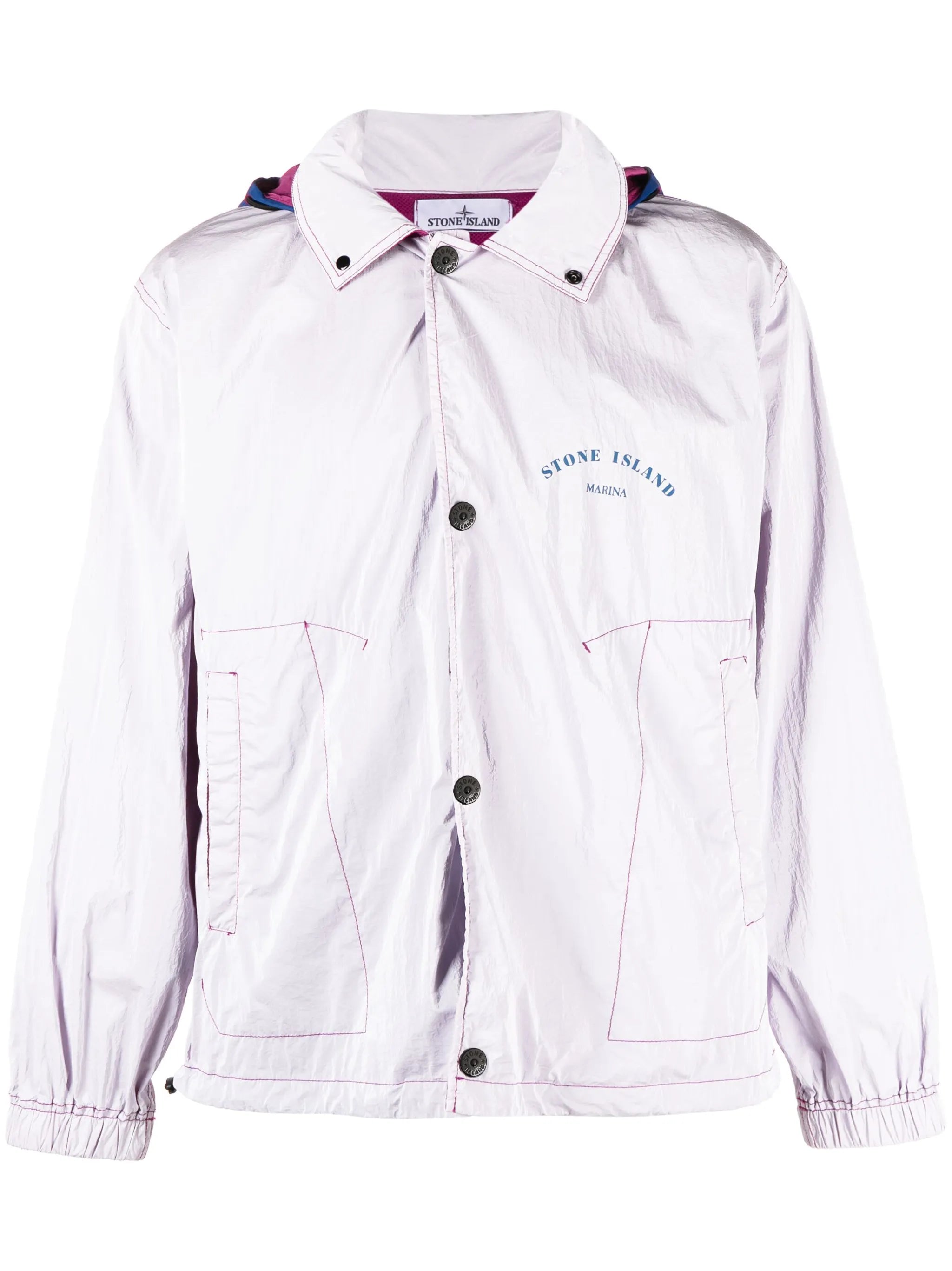 Marina logo-print hooded jacket