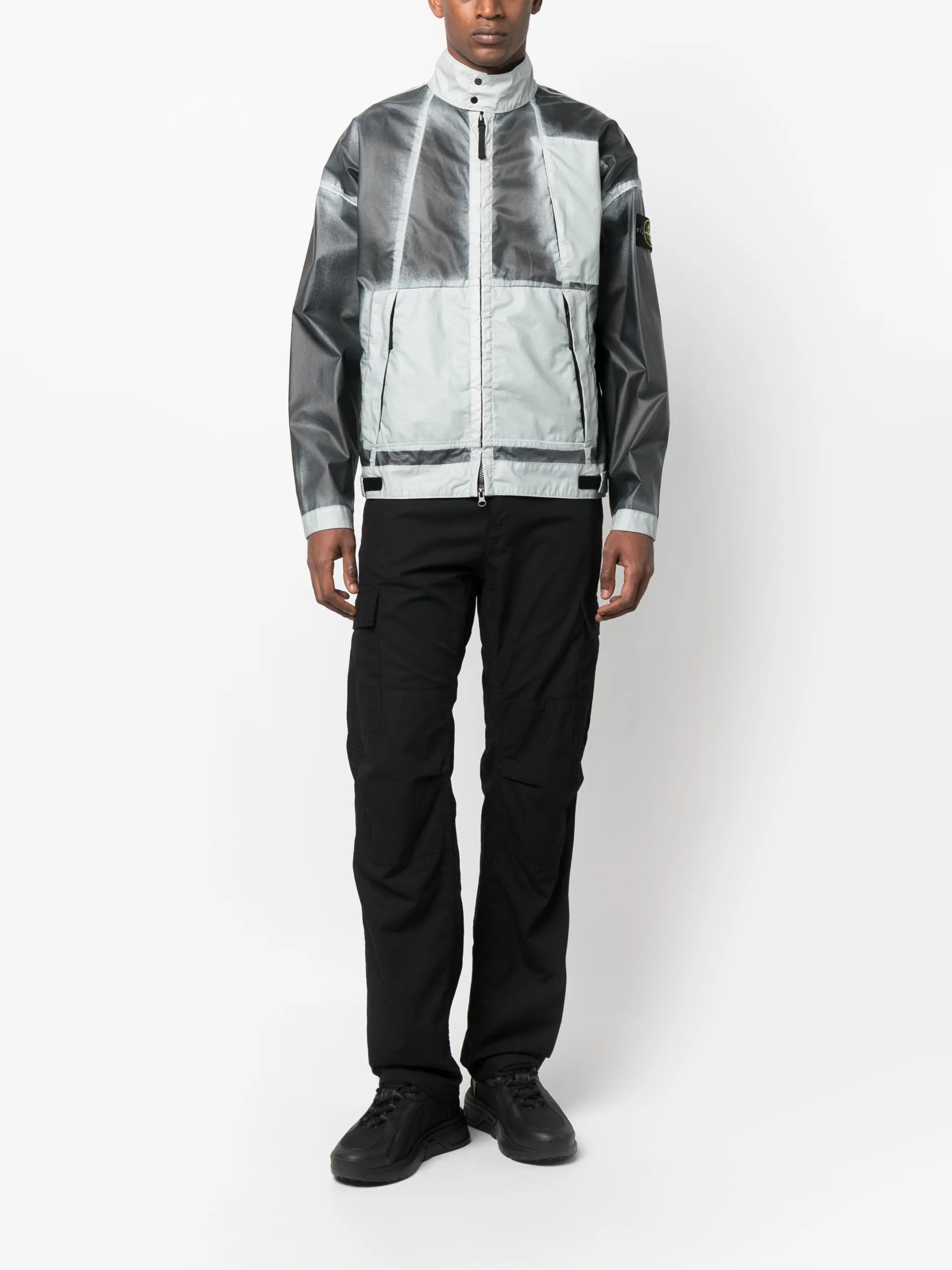 Mussola Gommata-TC hand-sprayed windbreaker