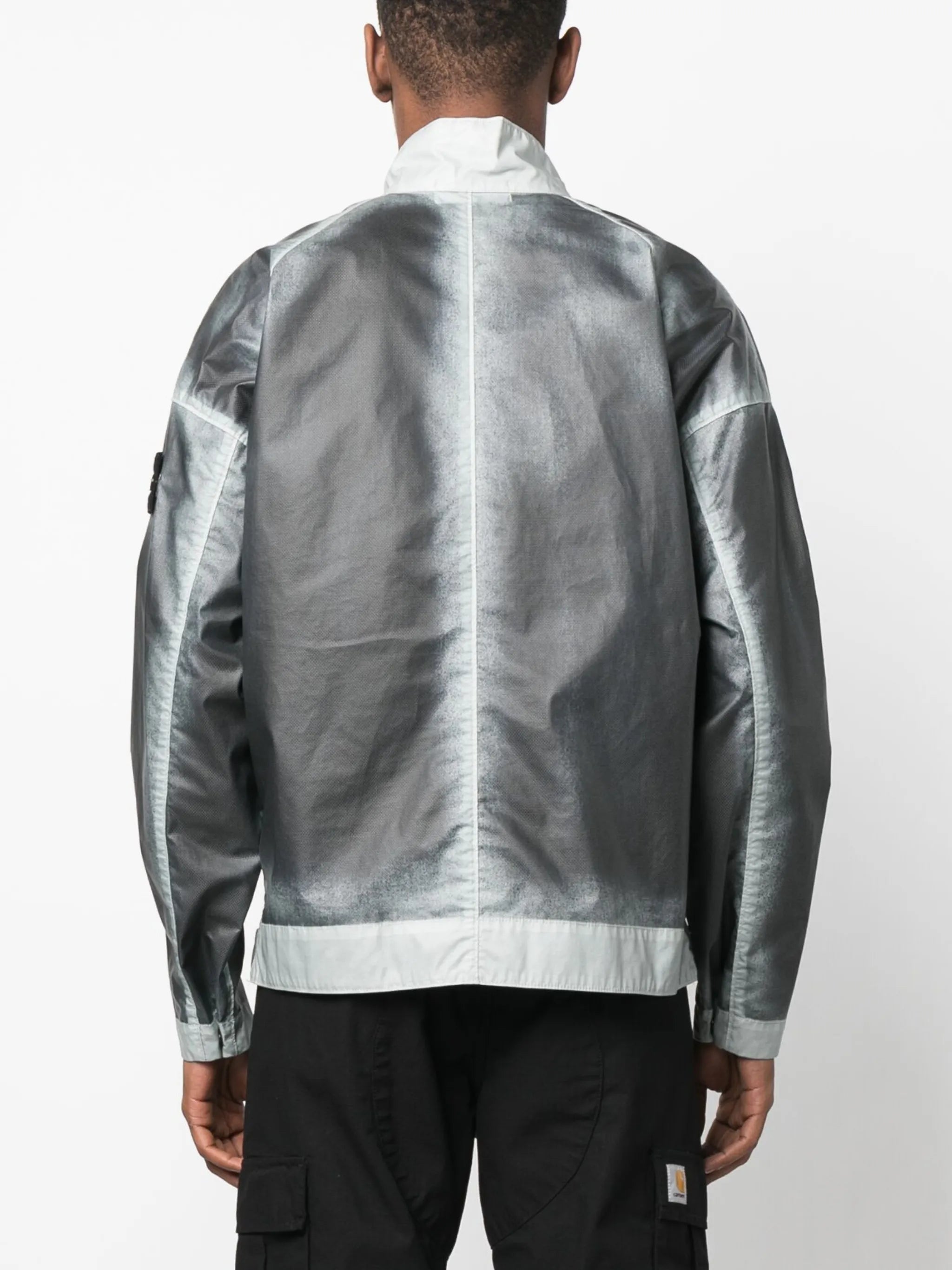 Mussola Gommata-TC hand-sprayed windbreaker