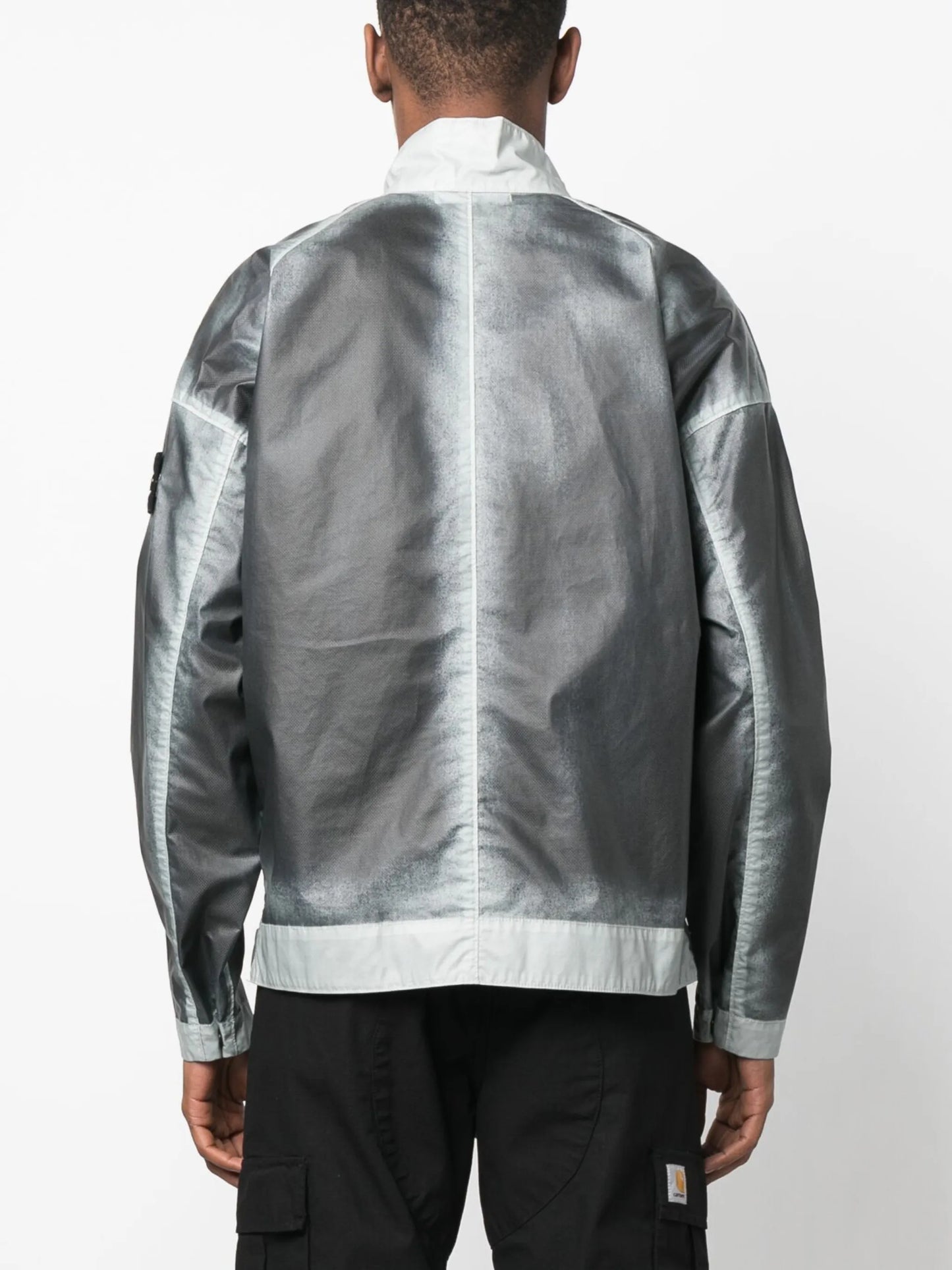 Mussola Gommata-TC hand-sprayed windbreaker