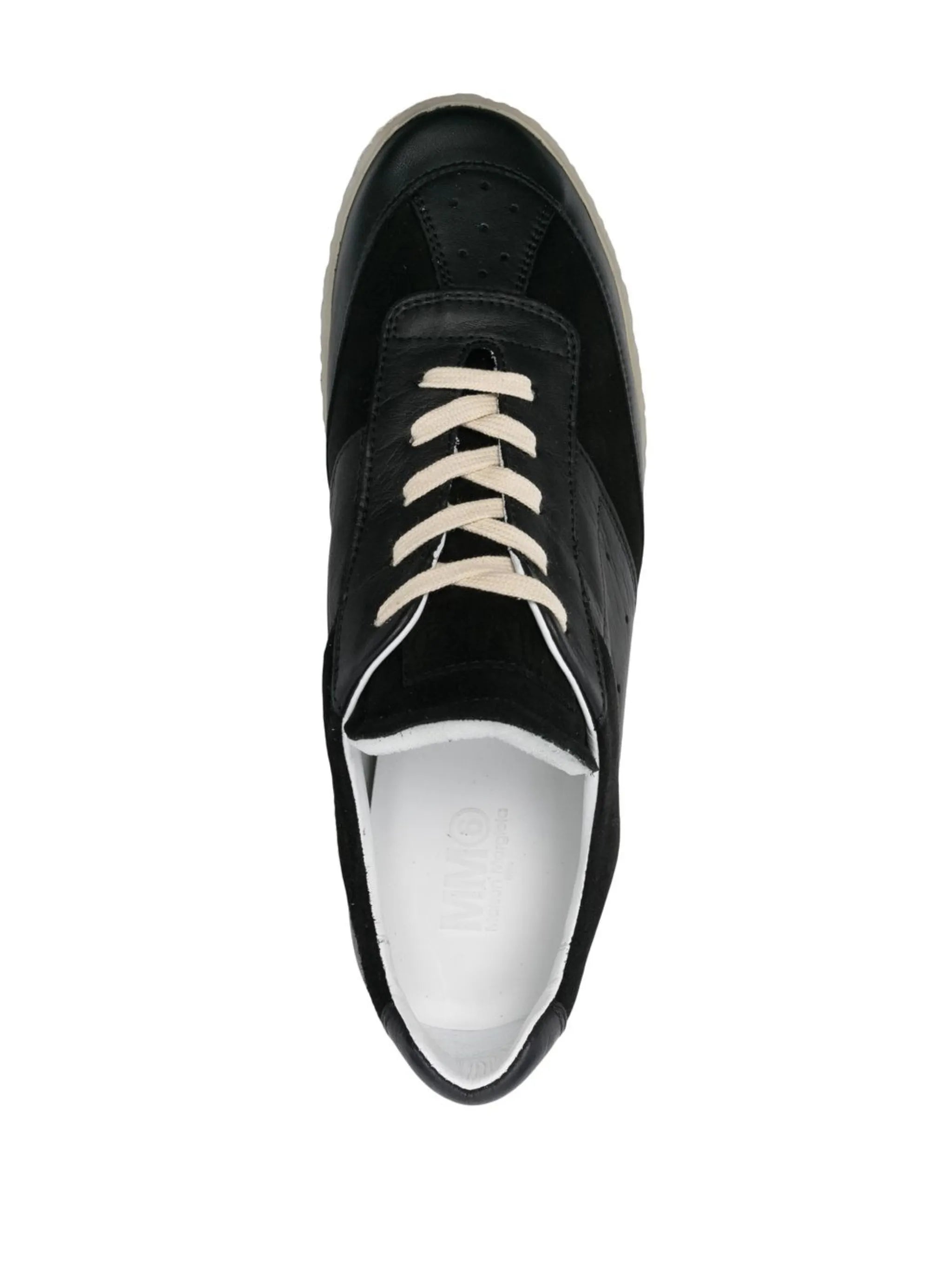 panelled low-top sneakers
