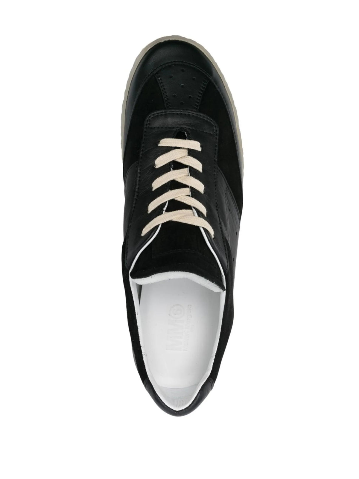 panelled low-top sneakers