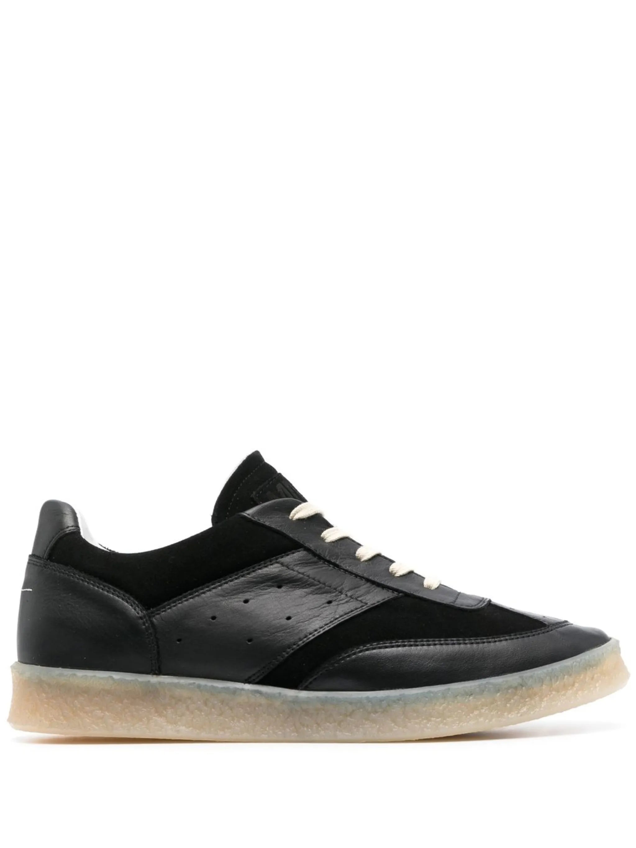 panelled low-top sneakers