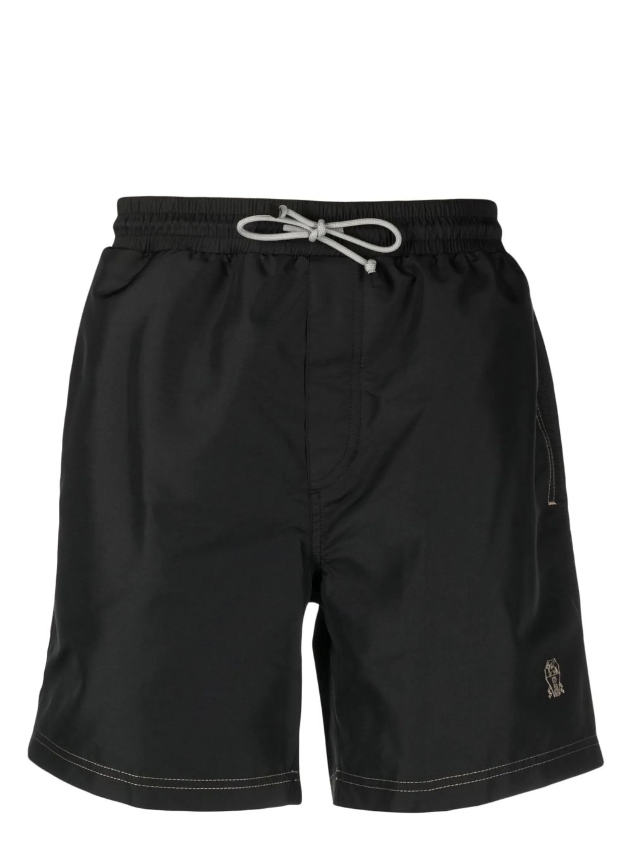 logo-embroidered swim shorts
