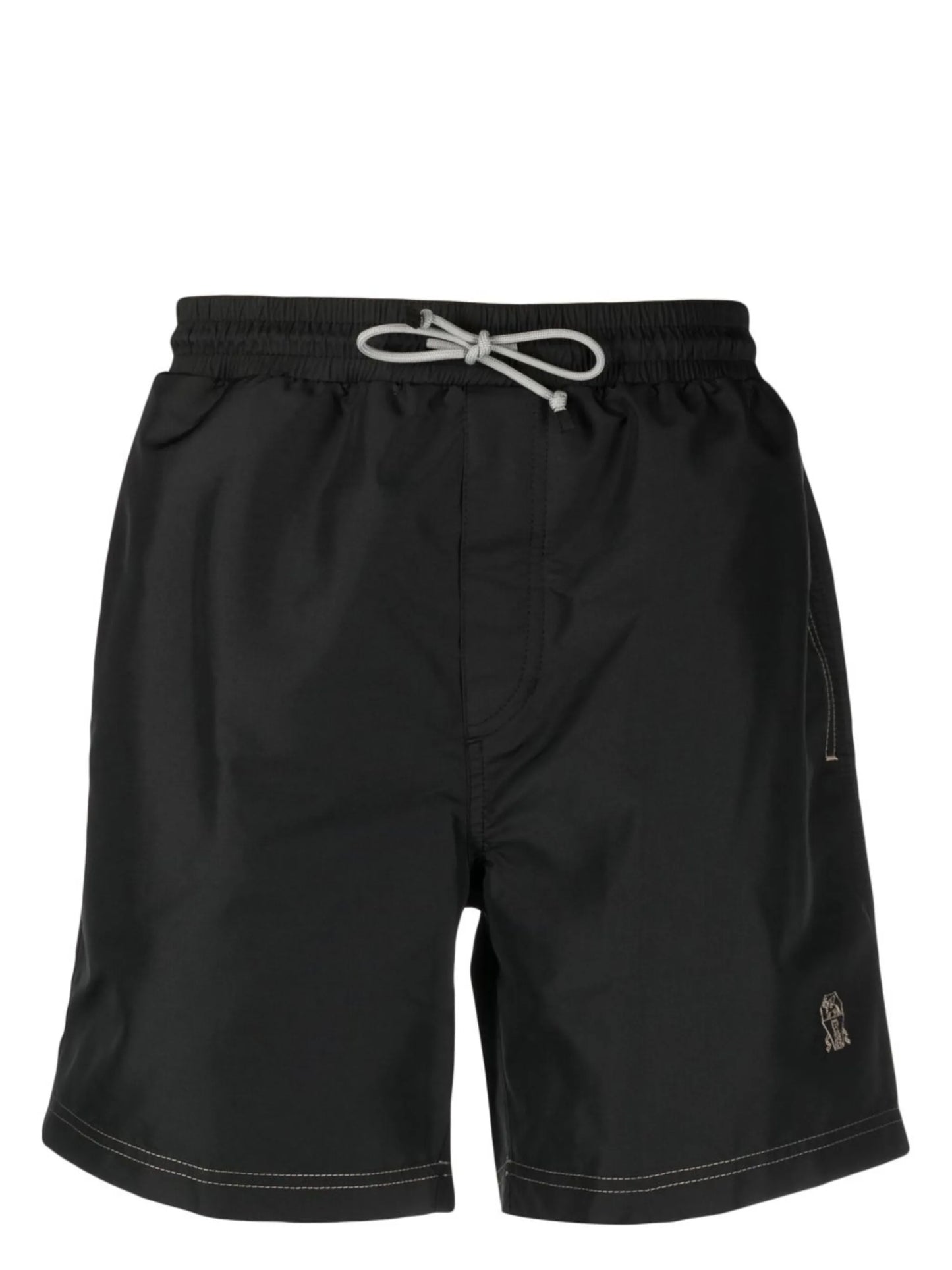 logo-embroidered swim shorts