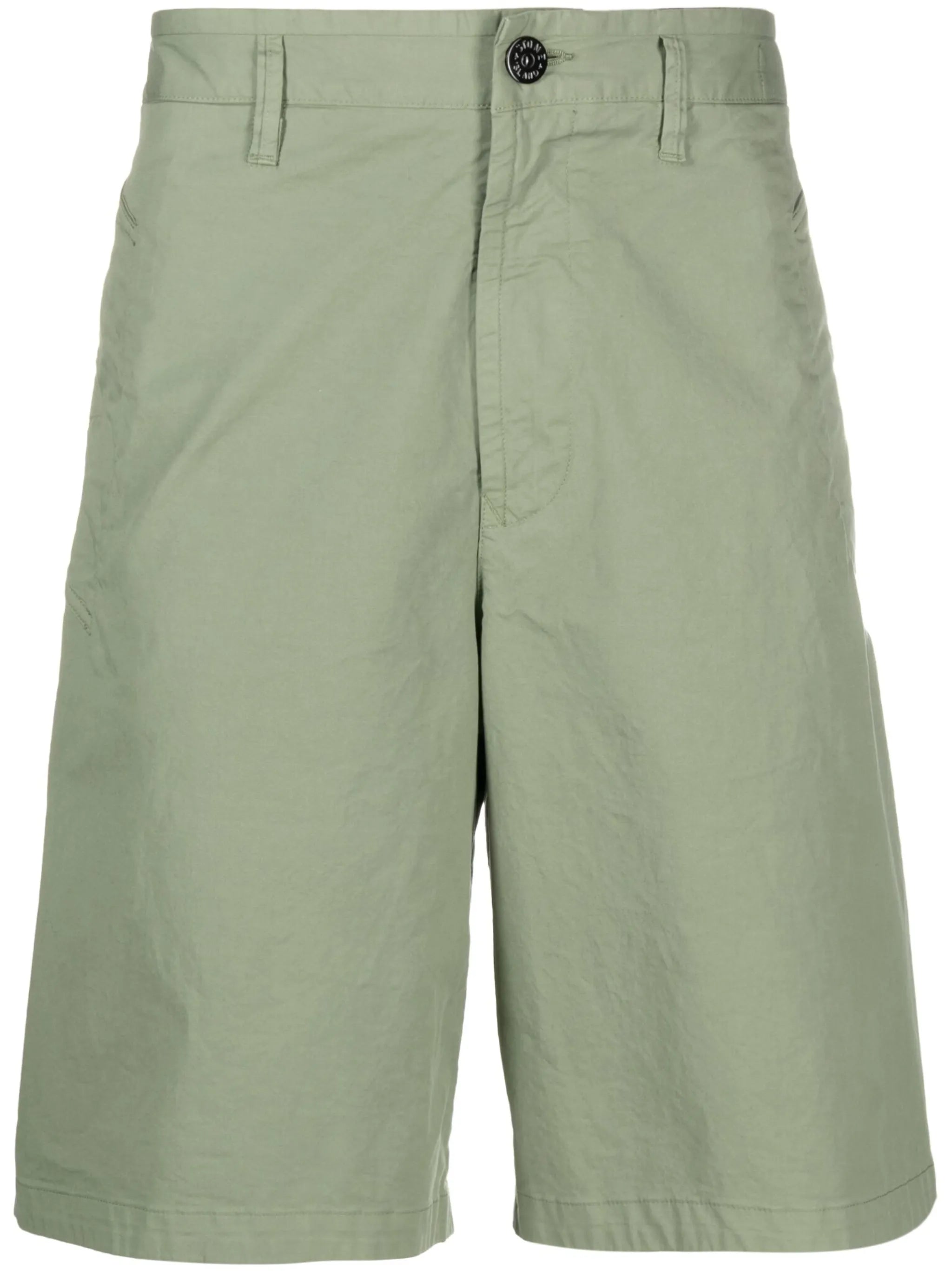 wide-leg cotton bermuda shorts