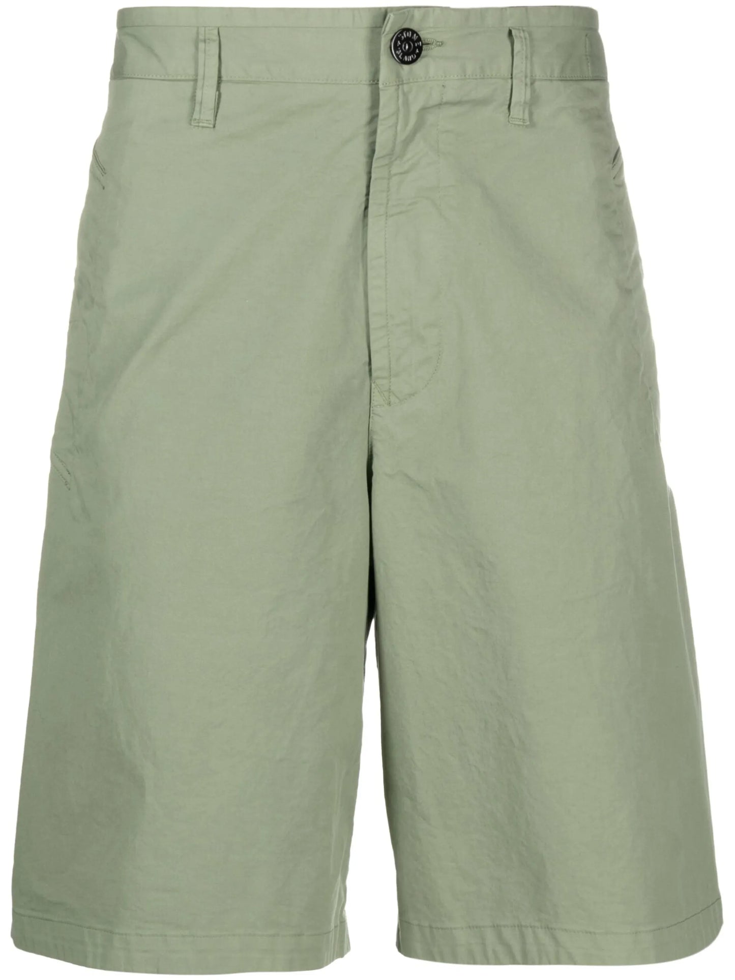 wide-leg cotton bermuda shorts