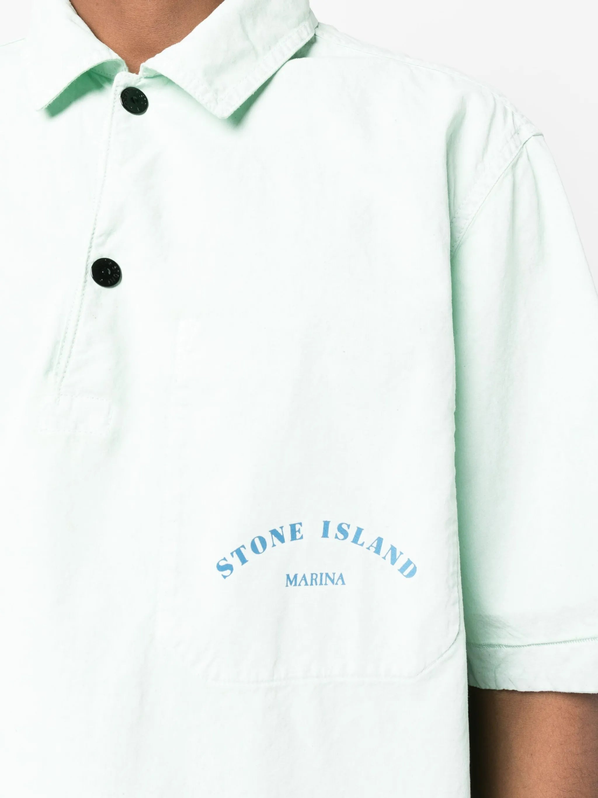 Marina short-sleeve polo overshirt