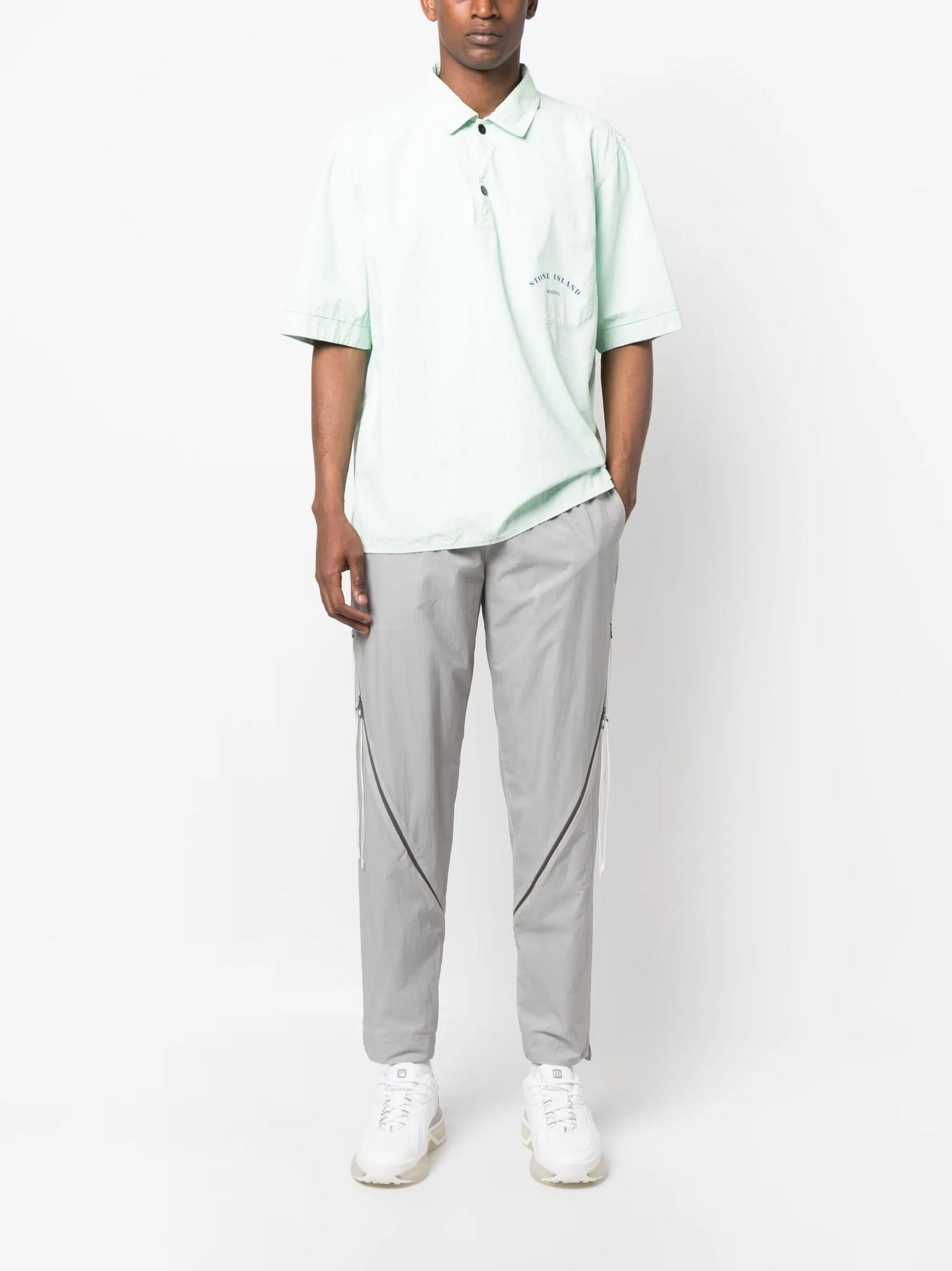 Marina short-sleeve polo overshirt